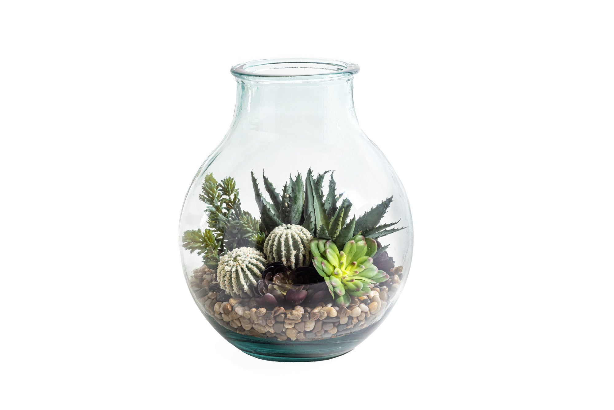 14” San Miguel Terrarium Mixed Pebble   AR1489