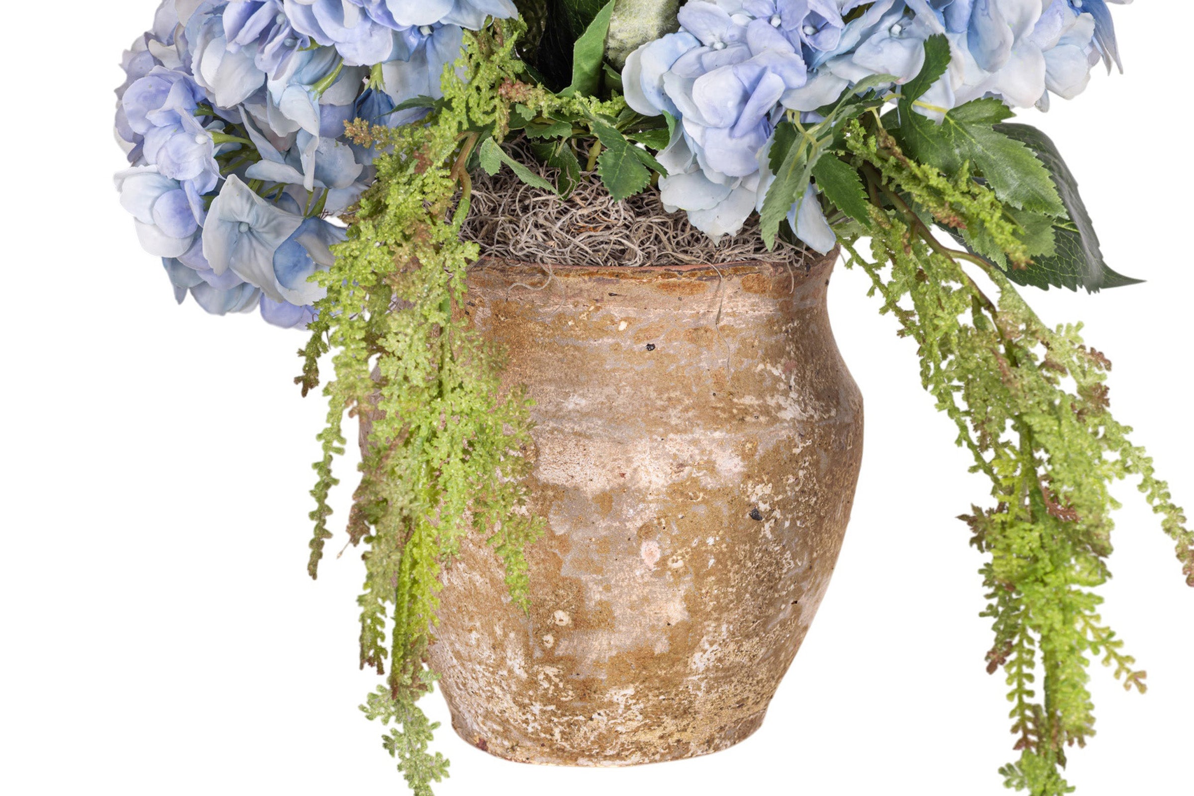 8" Titan Pot with Hydrangea Arrangement