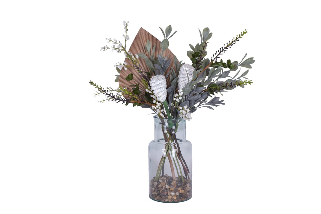 San Miguel Vase with Dried Florals   AR1756