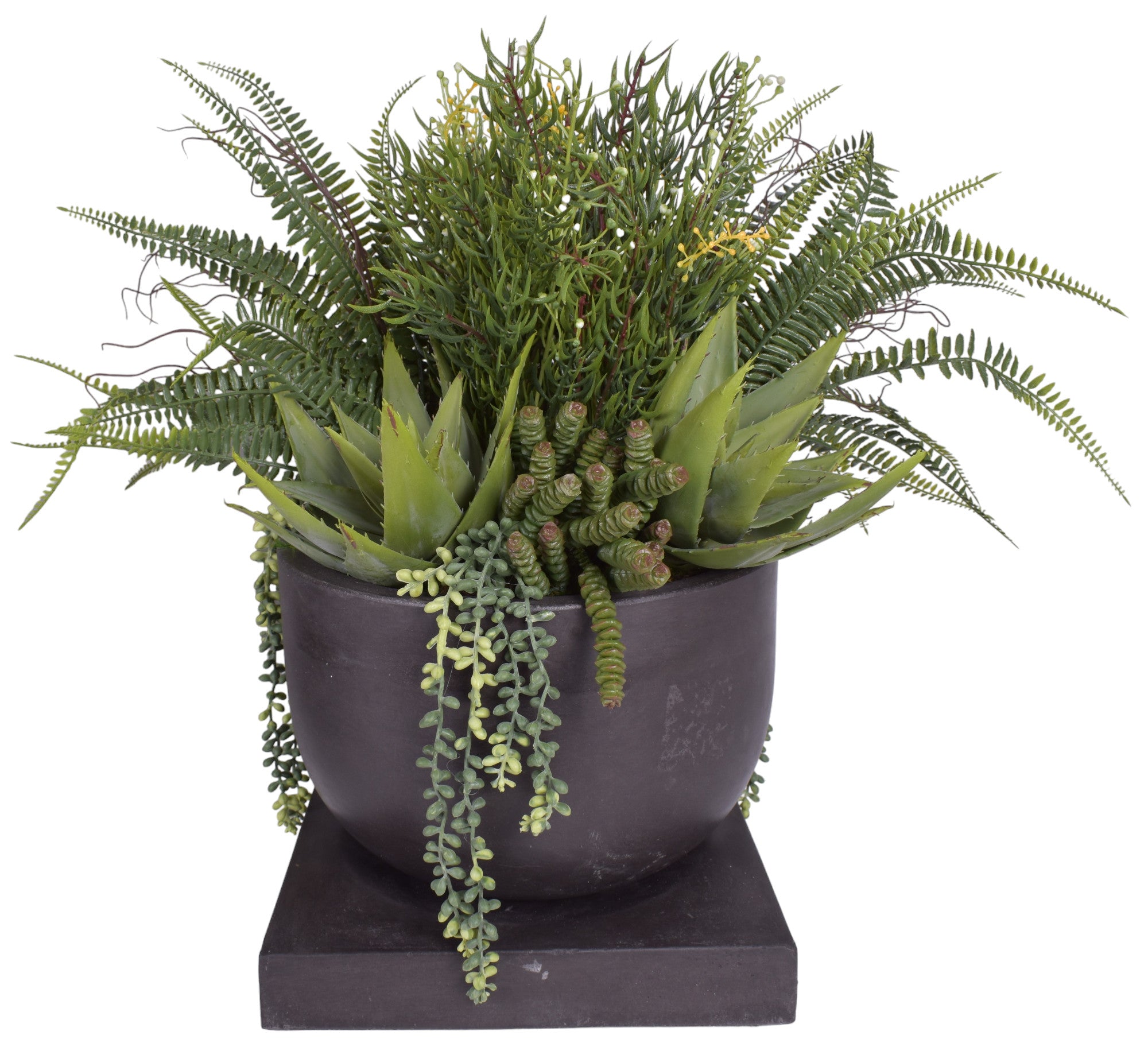 Small Palmaria Pot with UV Protected Arrangement   AR1786UV