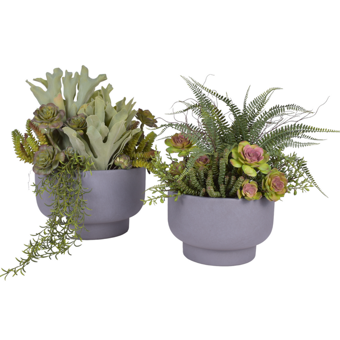 Riley Wall Hanging Planter UV Protected Arrangement Duo   AR1794