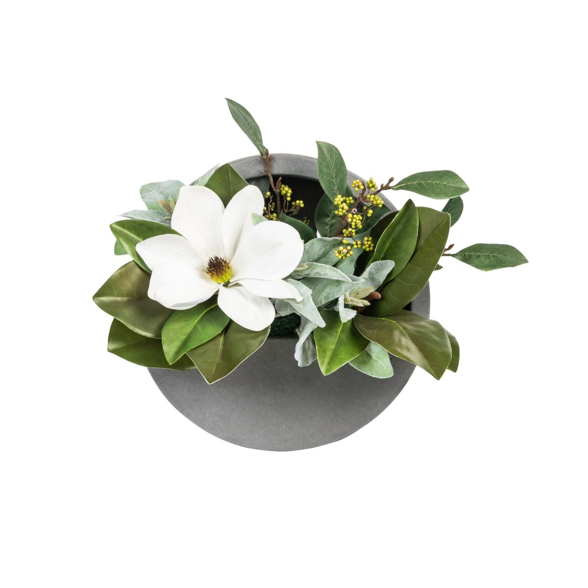 Small Poppy Wall Hanger with Magnolia Arrangement   AR1825