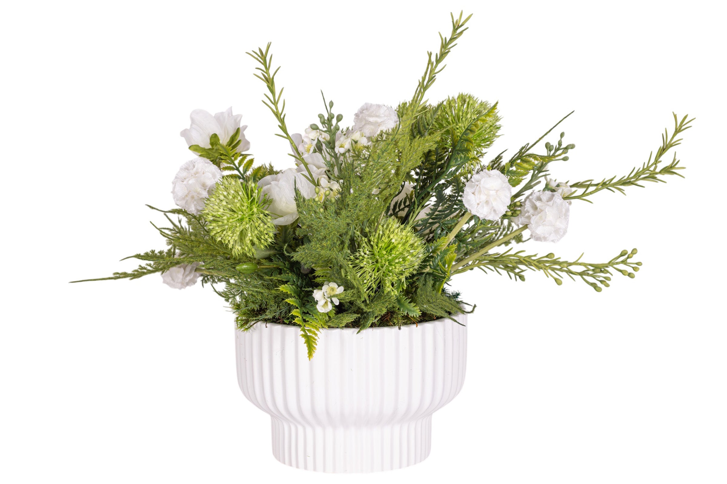8" Wally Pot with Mixed Floral Arrangement AR1922