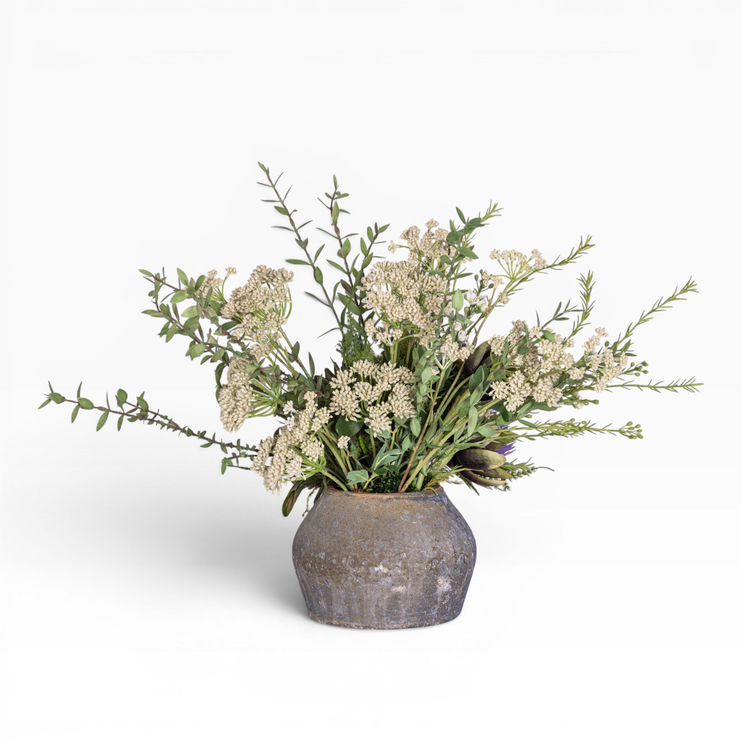 7" Bodie Pot wth Artichoke Arrangement