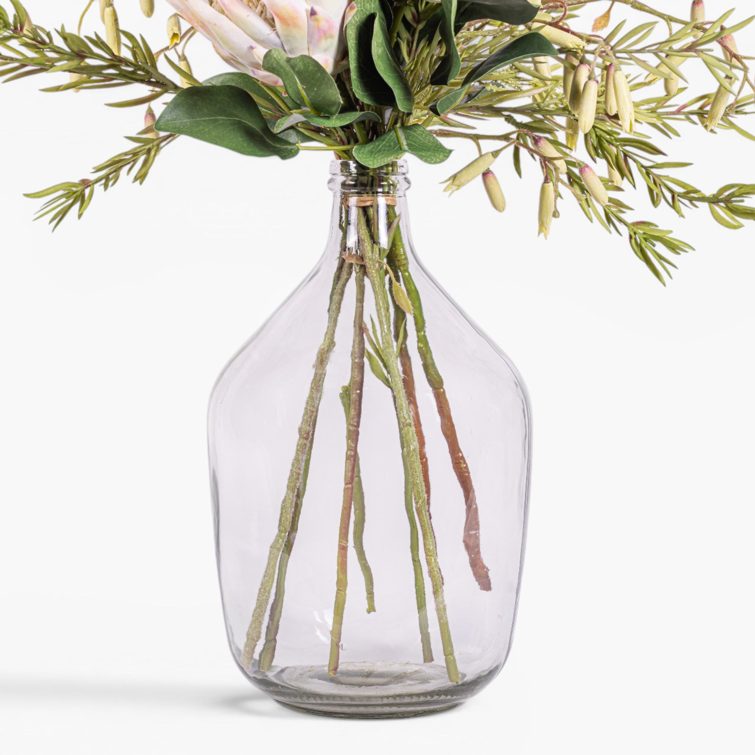 15" Luna Vase with King Protea Arrangement AR1944