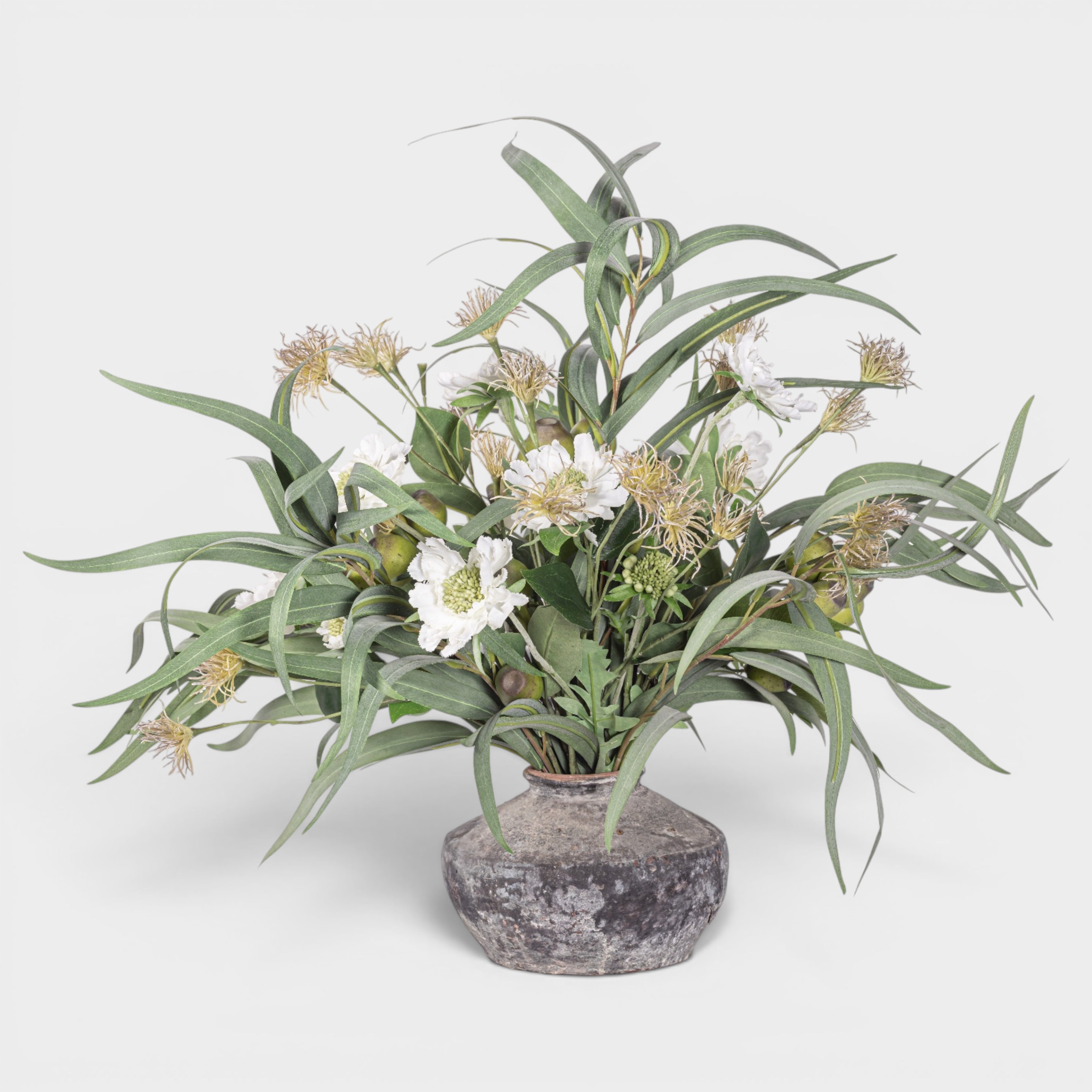 20" Loen Pot with Eucalyptus Arrangement AR1955