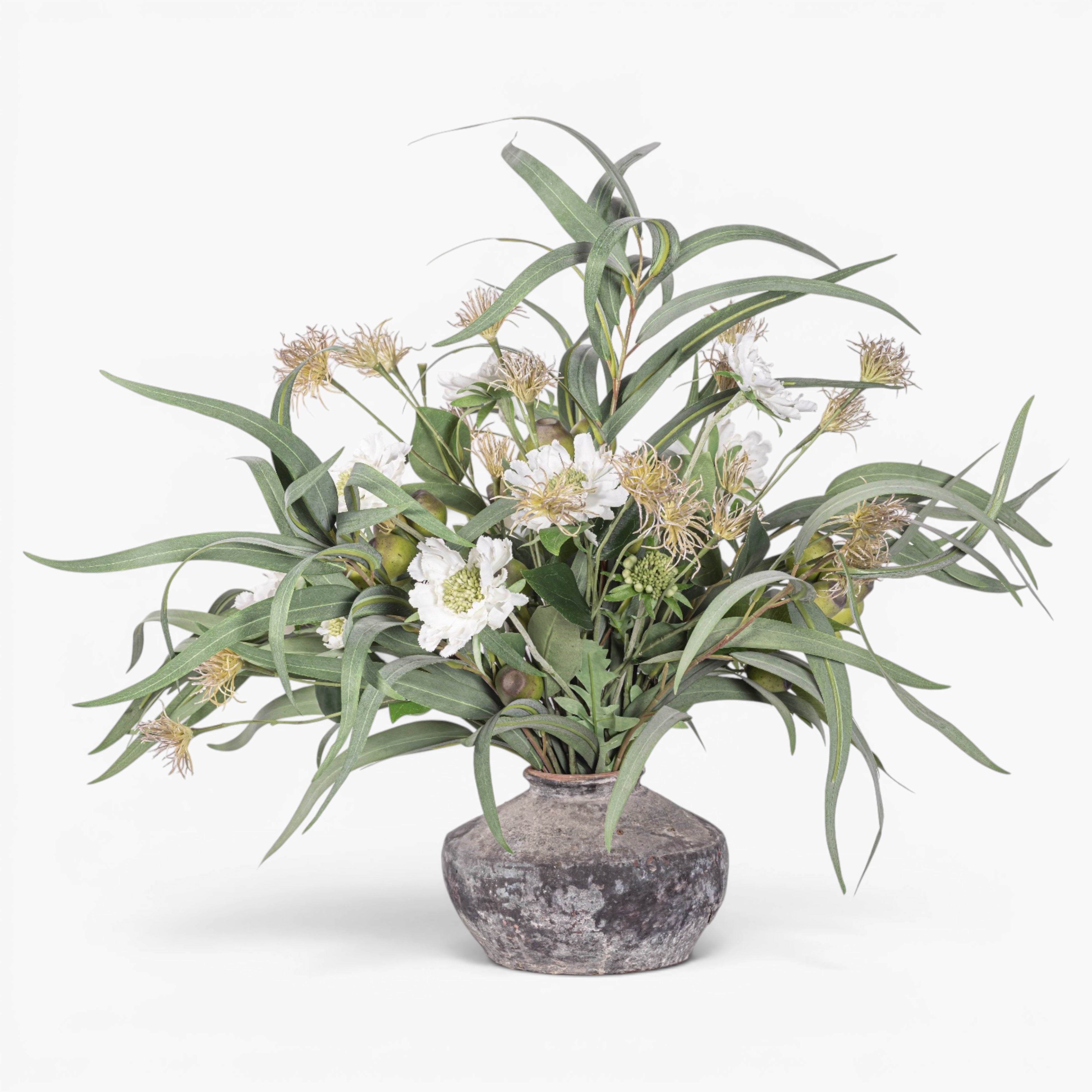 20" Loen Pot with Eucalyptus Arrangement AR1955
