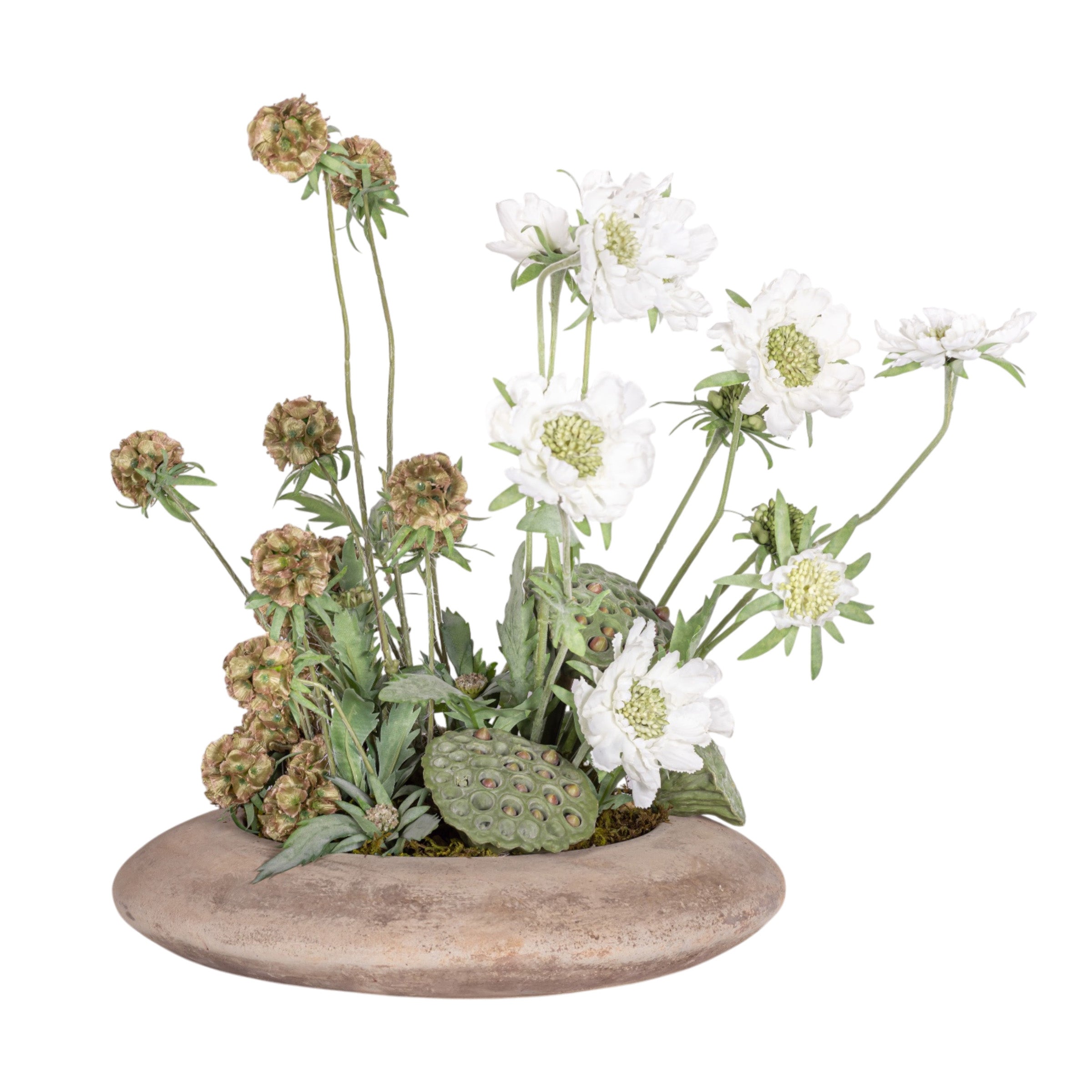 20" Flying Saucer with Floral Arrangement AR1960