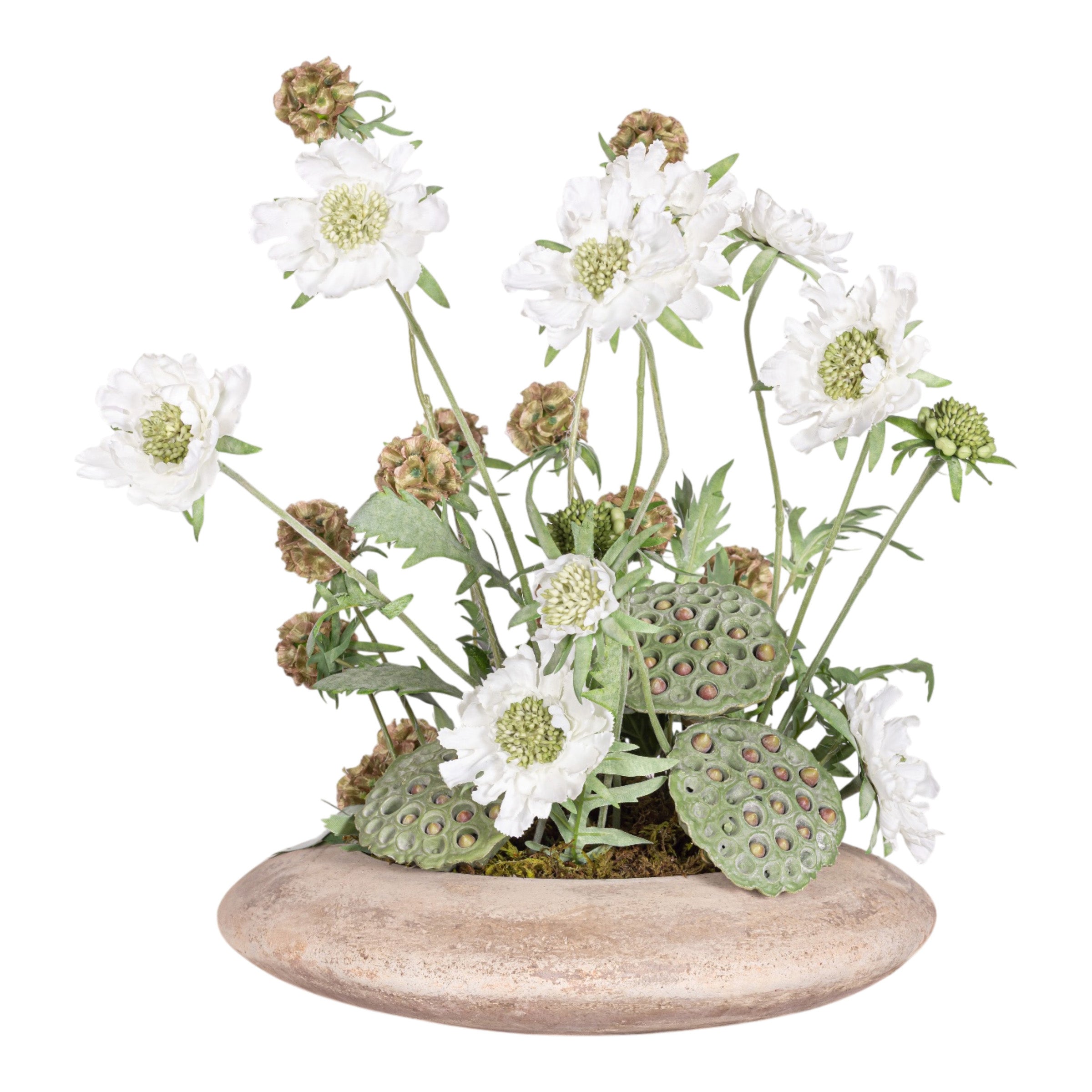 20" Flying Saucer with Floral Arrangement AR1960