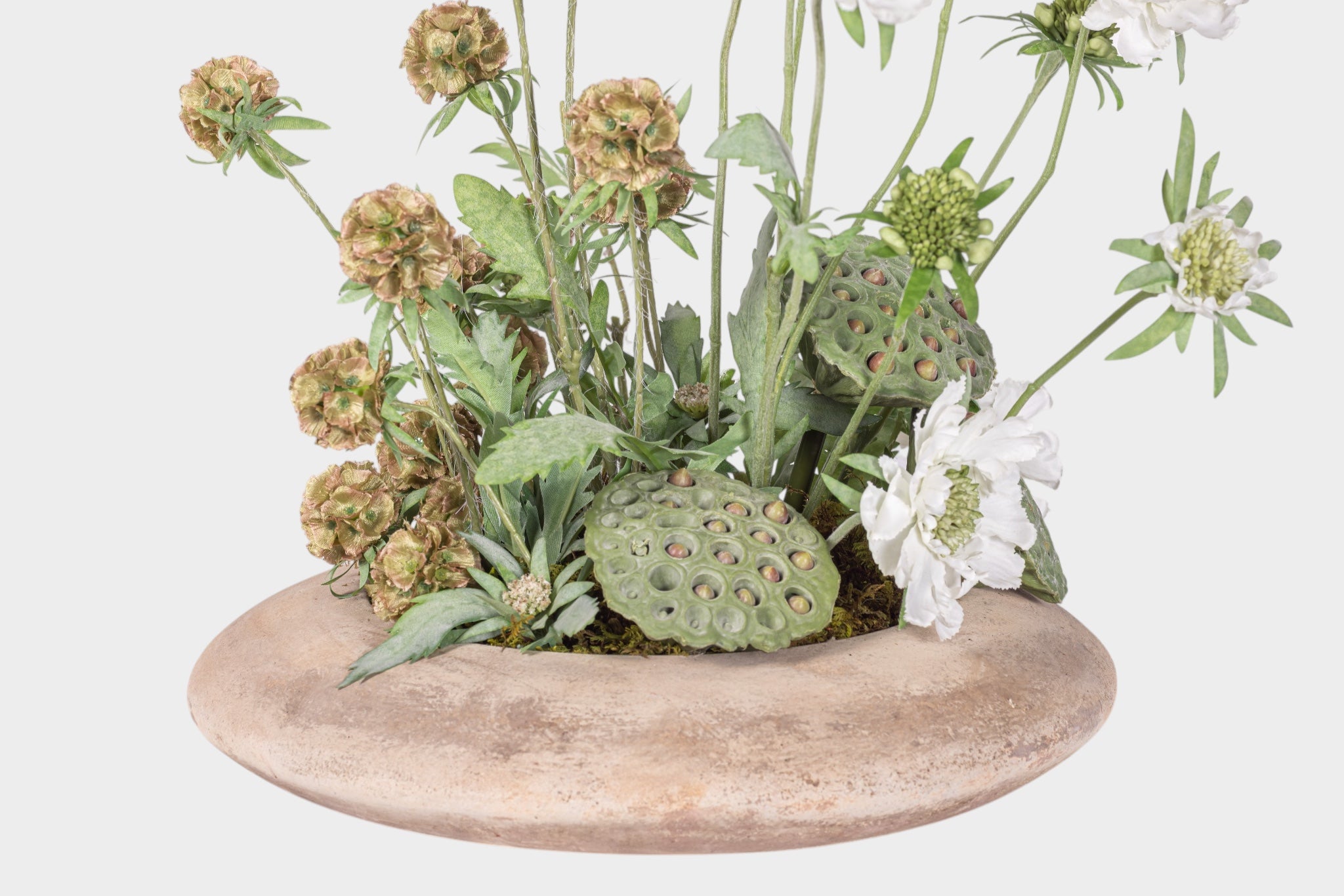 20" Flying Saucer with Floral Arrangement AR1960