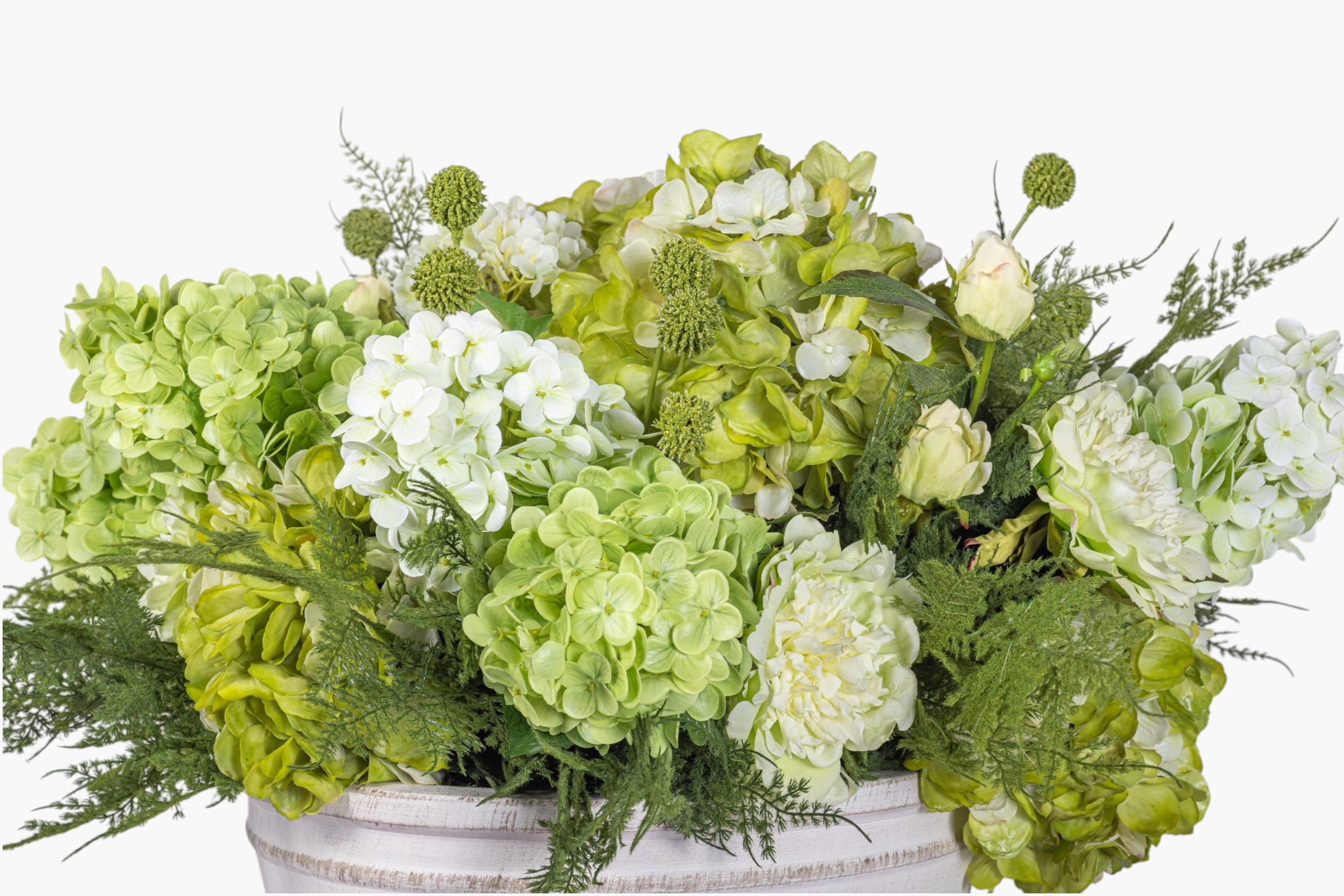 24" Suri Bowl with Mixed Hydrangea Arrangement AR1964