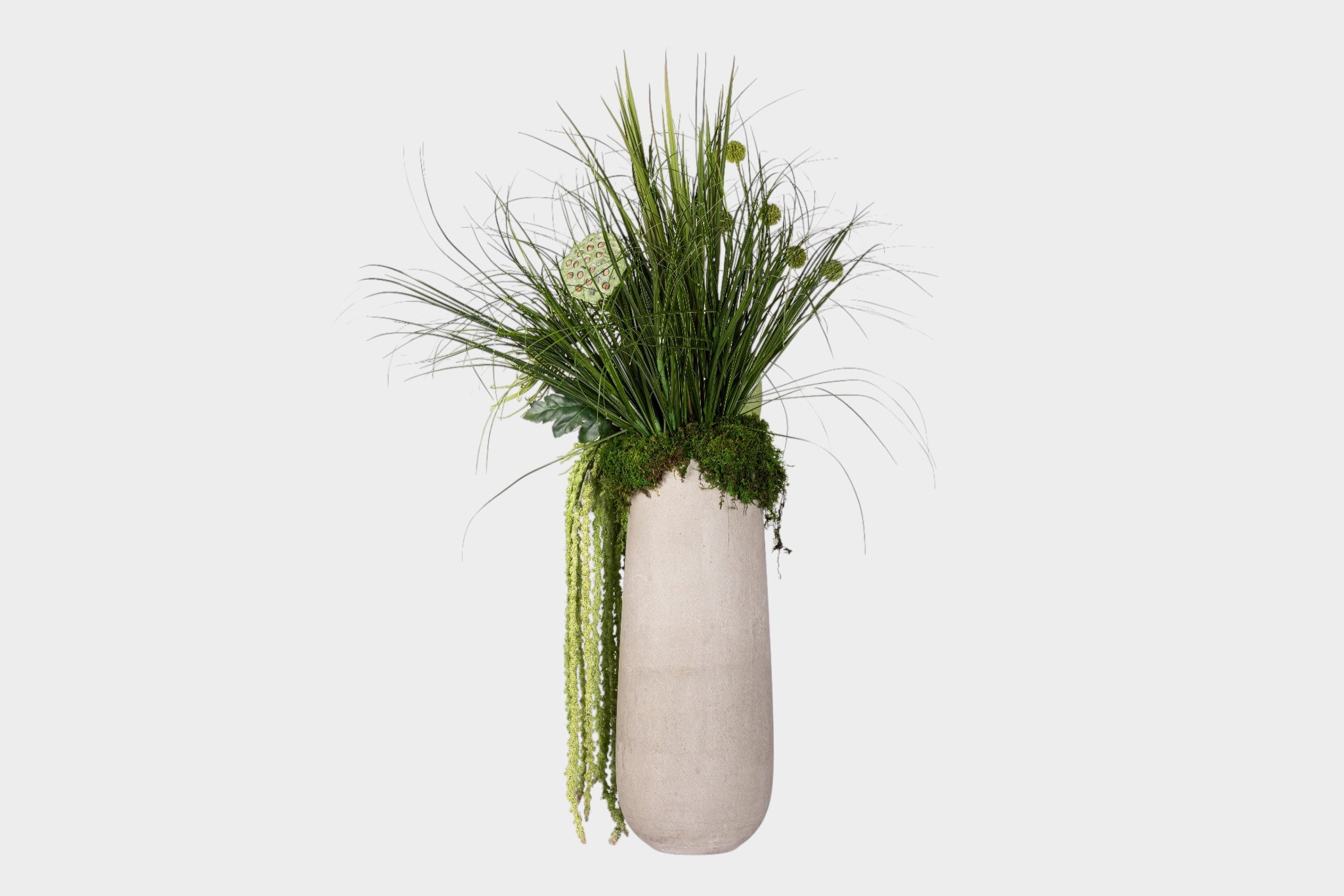 Newport Vase with Mixed Greenery Arrangement AR1982