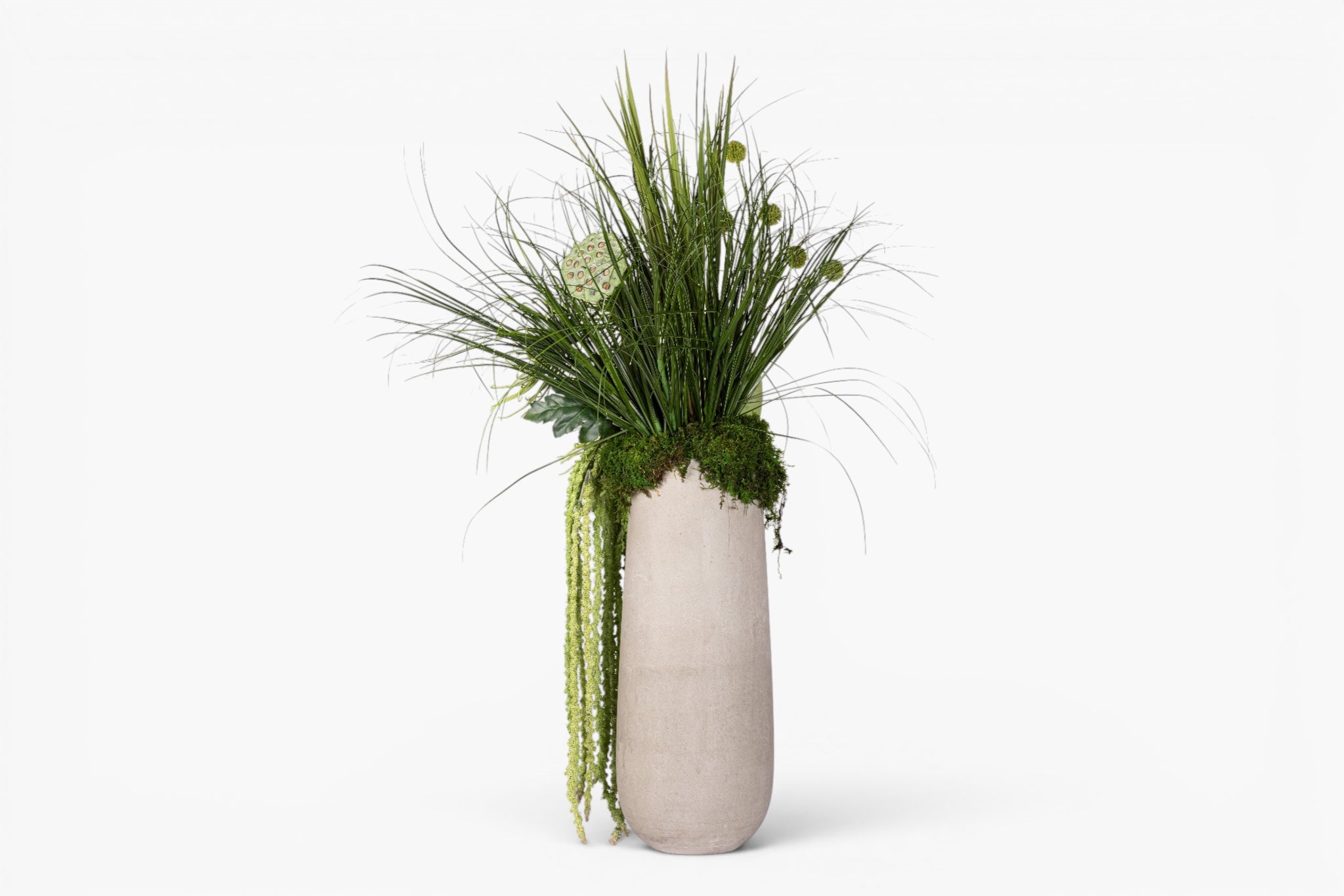 Newport Vase with Mixed Greenery Arrangement AR1982