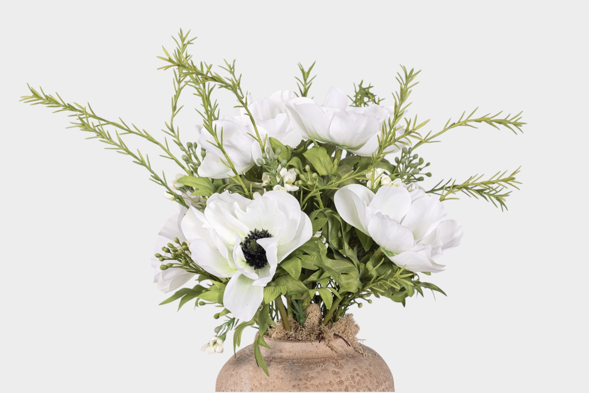 15" Haley Pot with Anemone Floral Arrangement AR1983