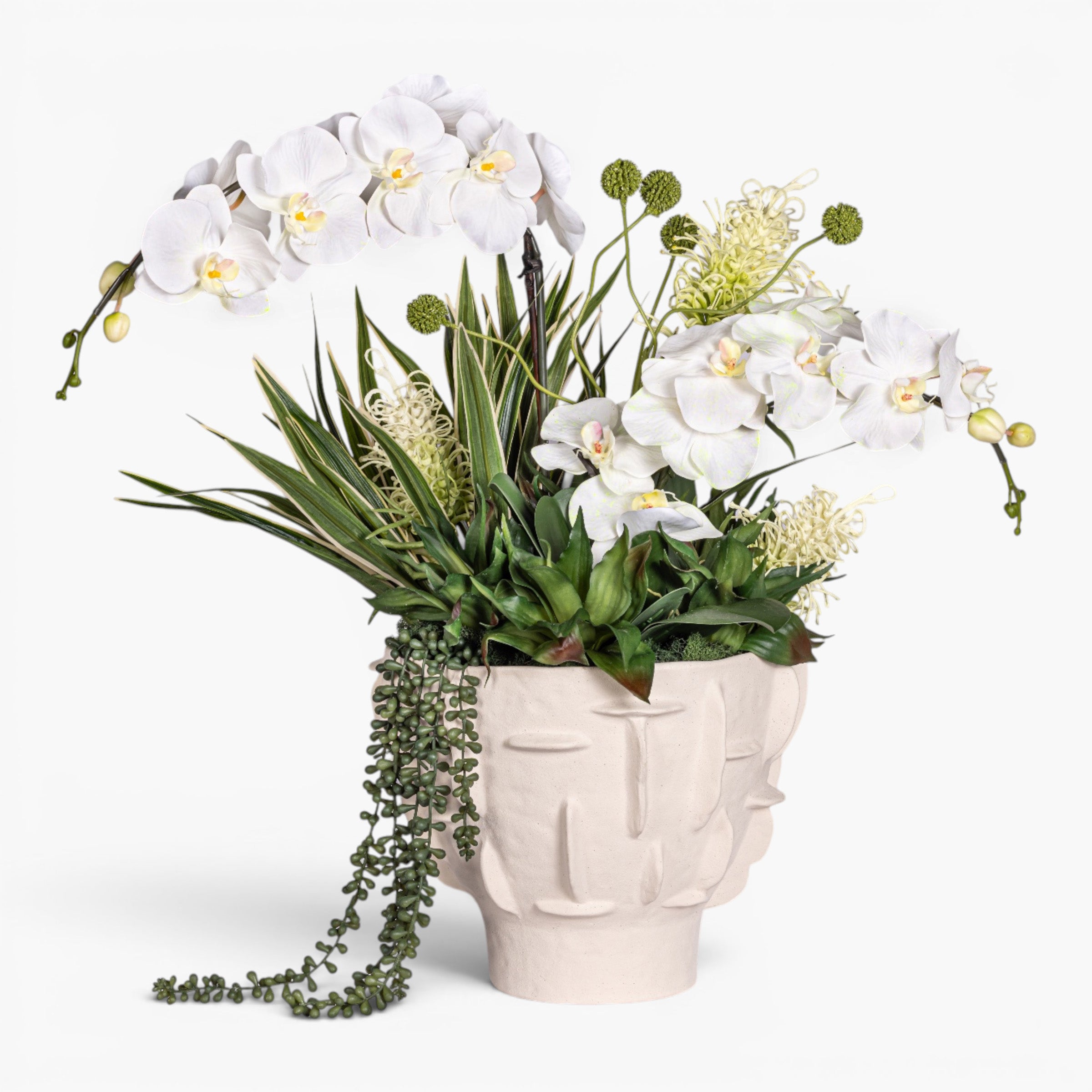 Finnegan Tall Bowl with Mixed Orchid Arrangement AR2000