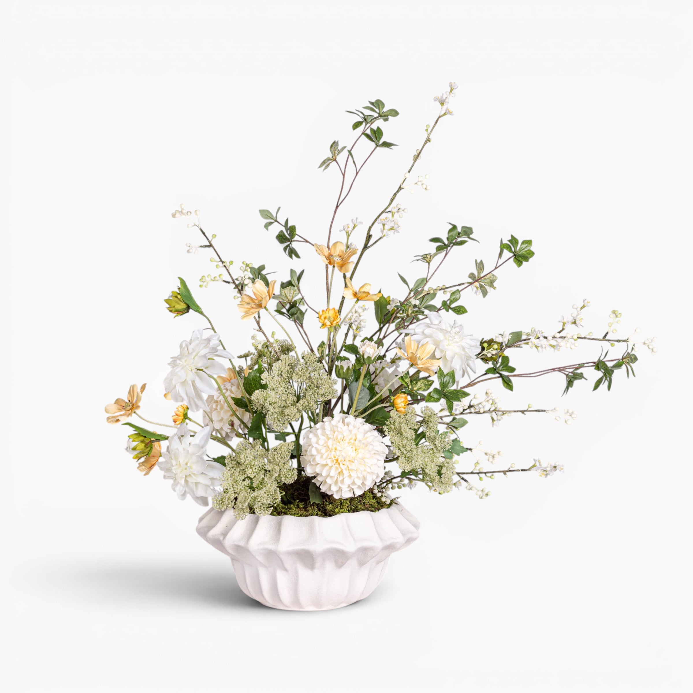 Adelaine Bowl with Mixed Floral Arrangement AR2023