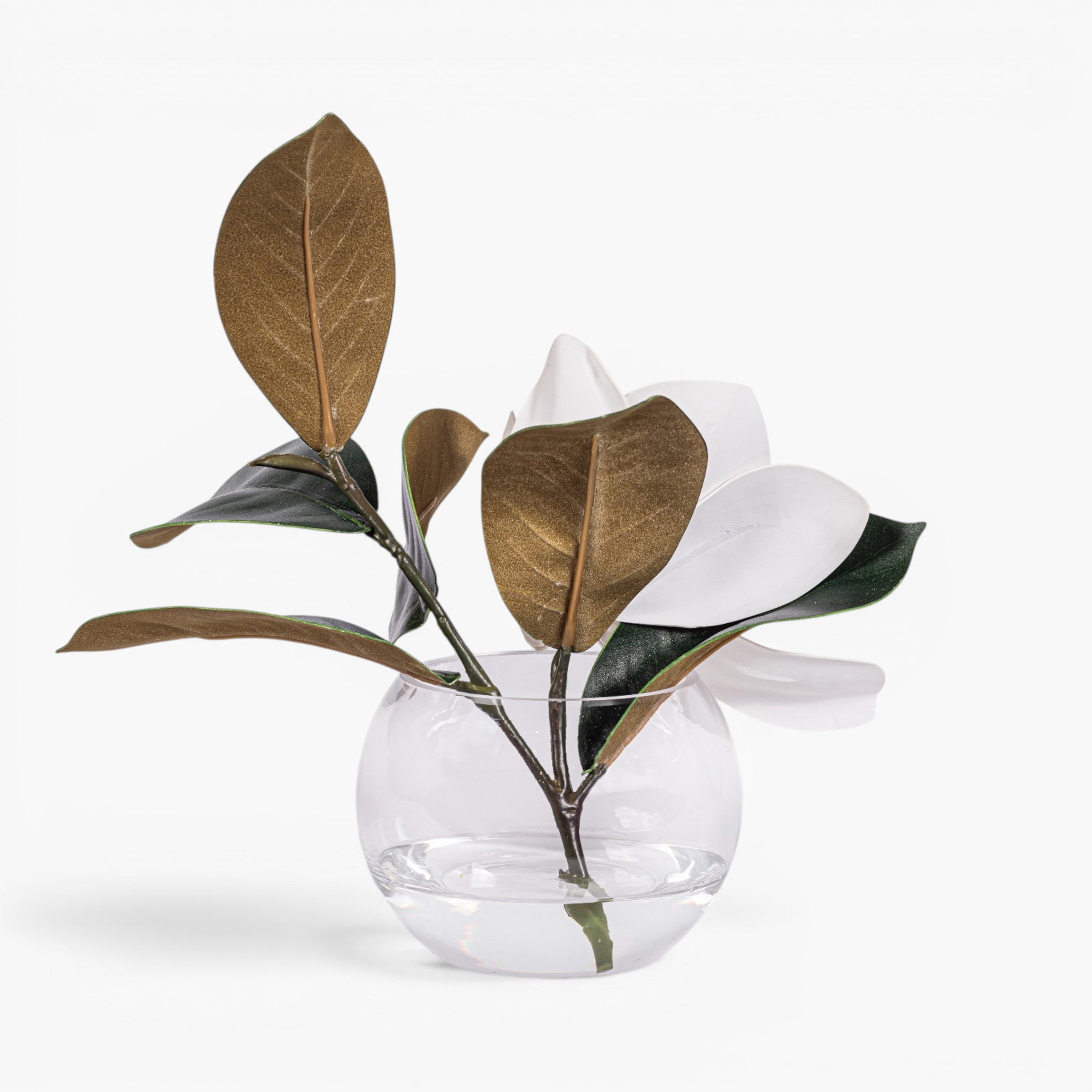 Halo Bowl with Magnolia Arrangement AR2033
