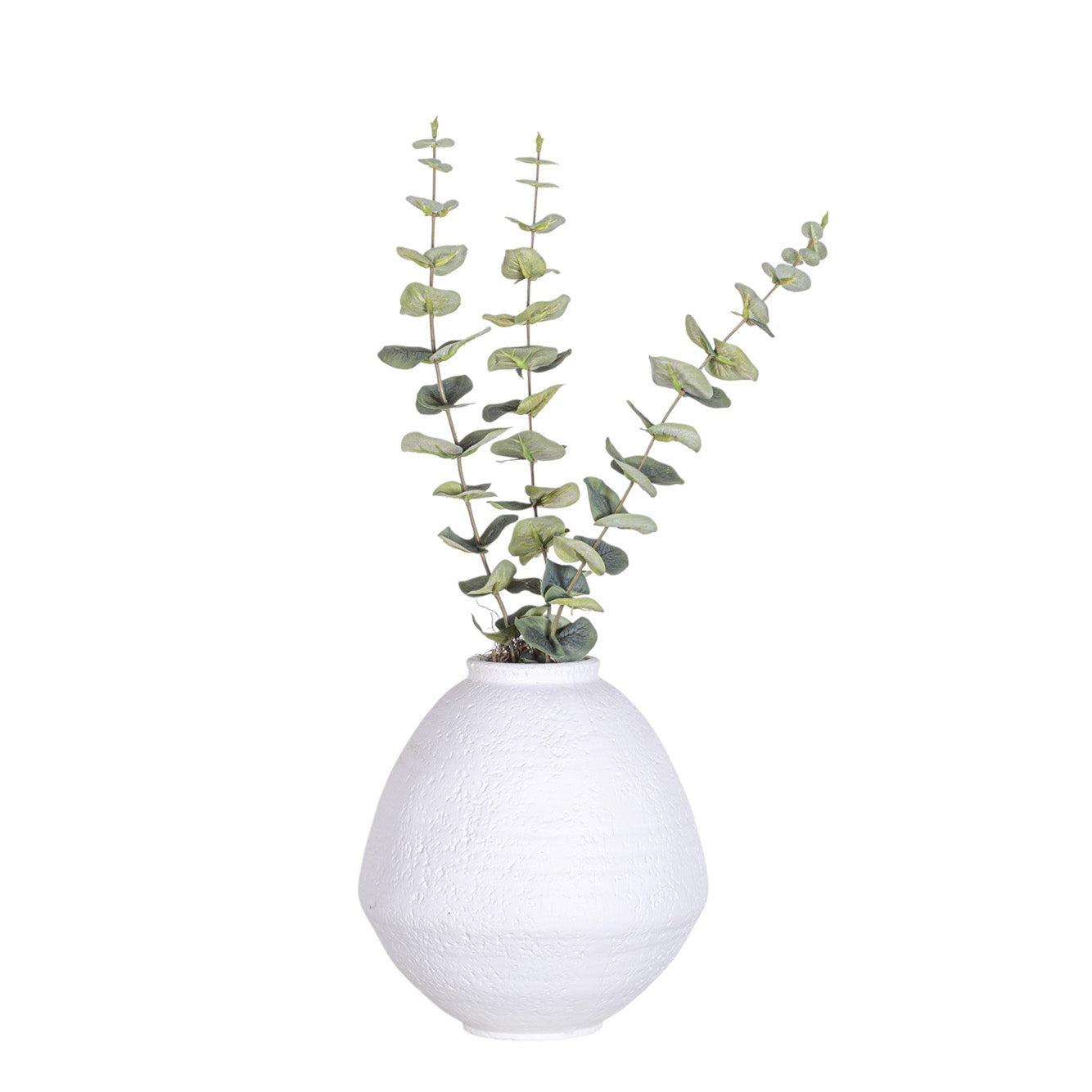9" Jana Pot with Eucalyptus Branch AR1301