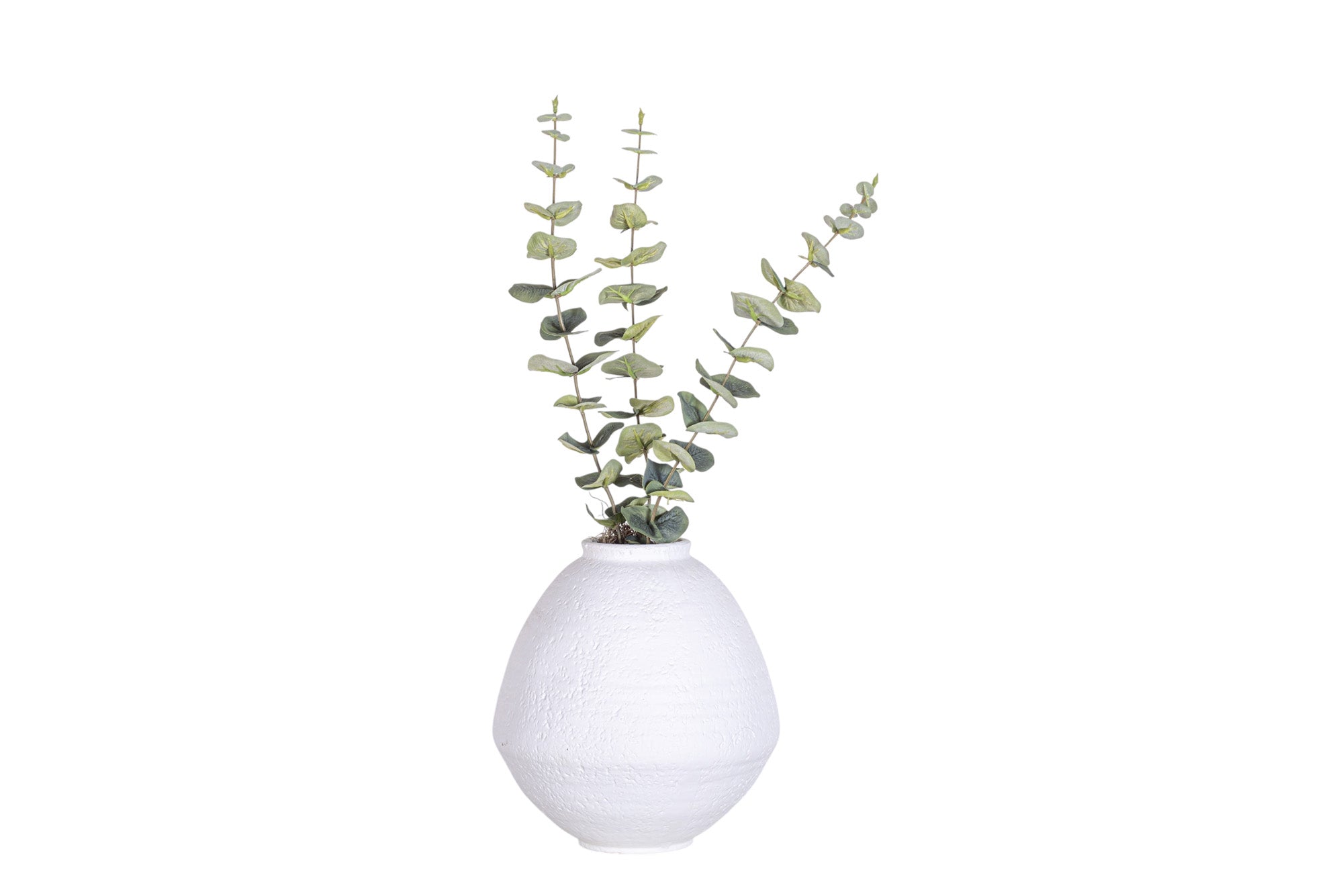 9" Jana Pot with Eucalyptus Branch AR1301