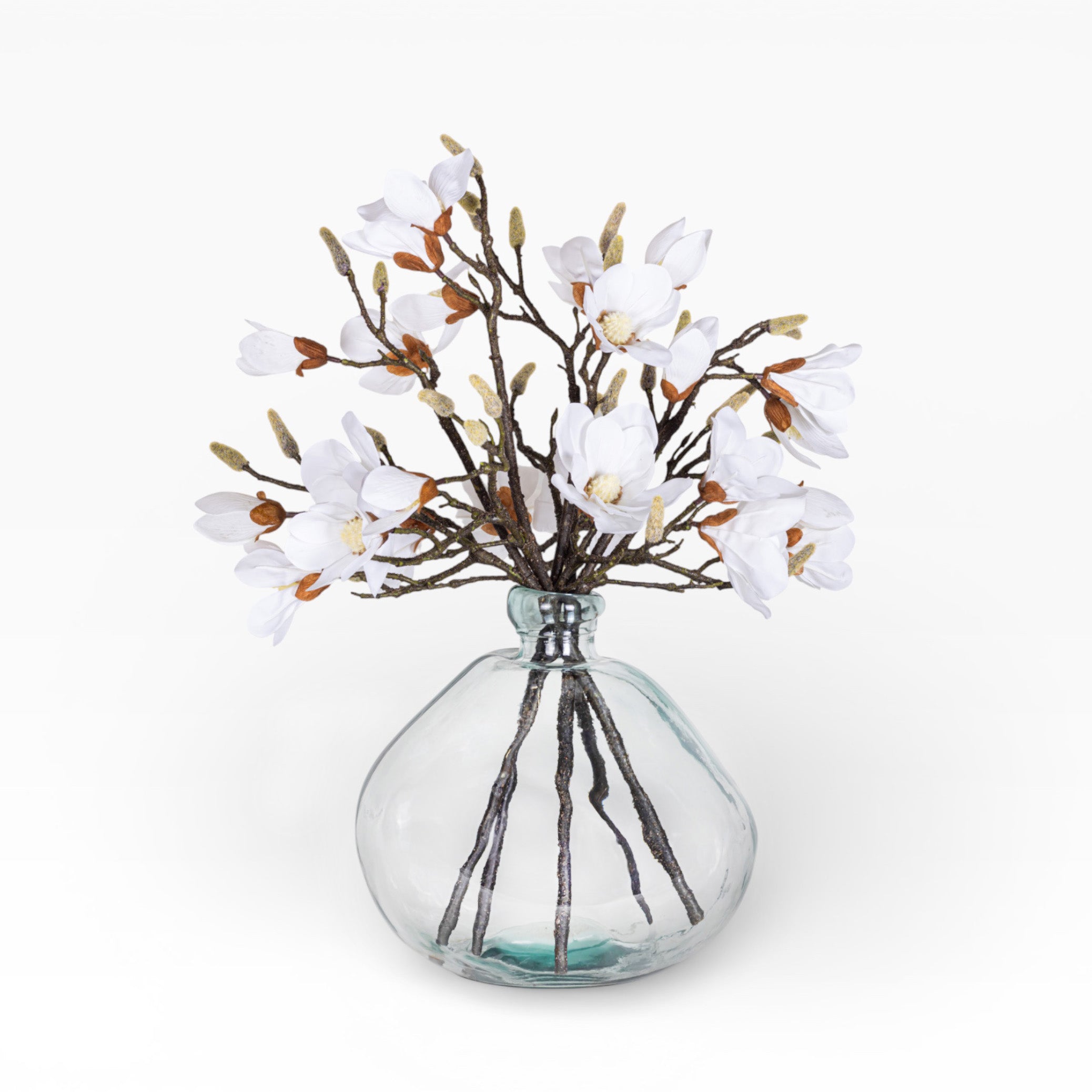 San Miguel Glass with Magnolia Arrangement AR1494