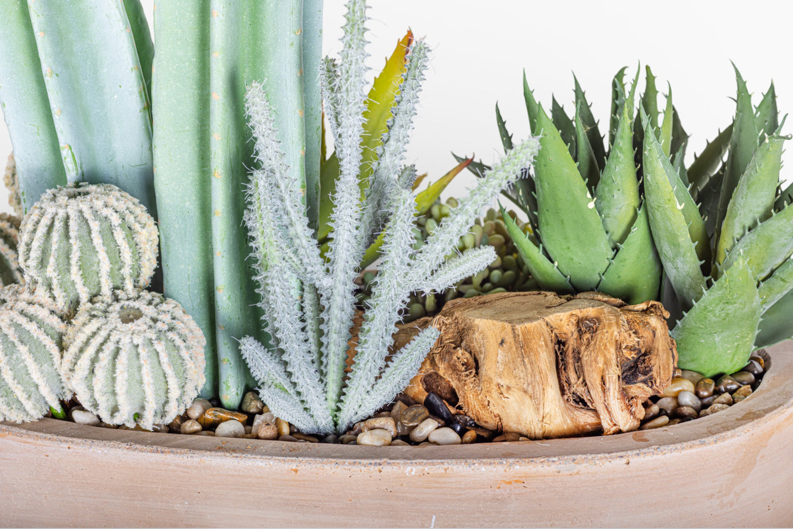 17" Maeve Bowl with Mixed Cactus Arrangement AR1472