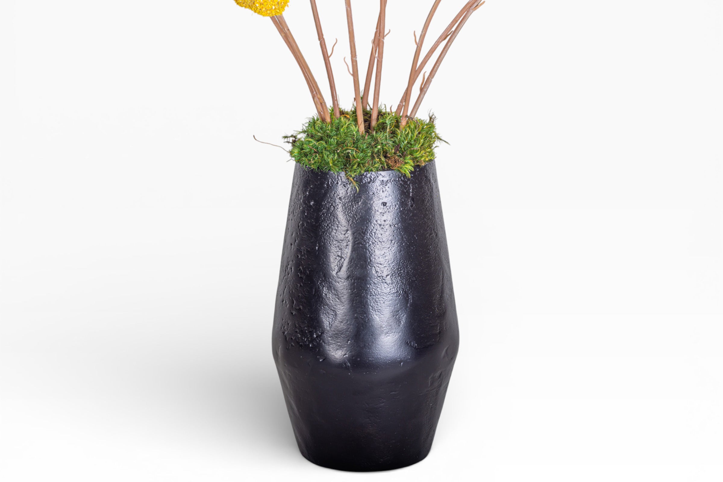 8" Aubrey Vase with Billy Button Arrangement AR1433