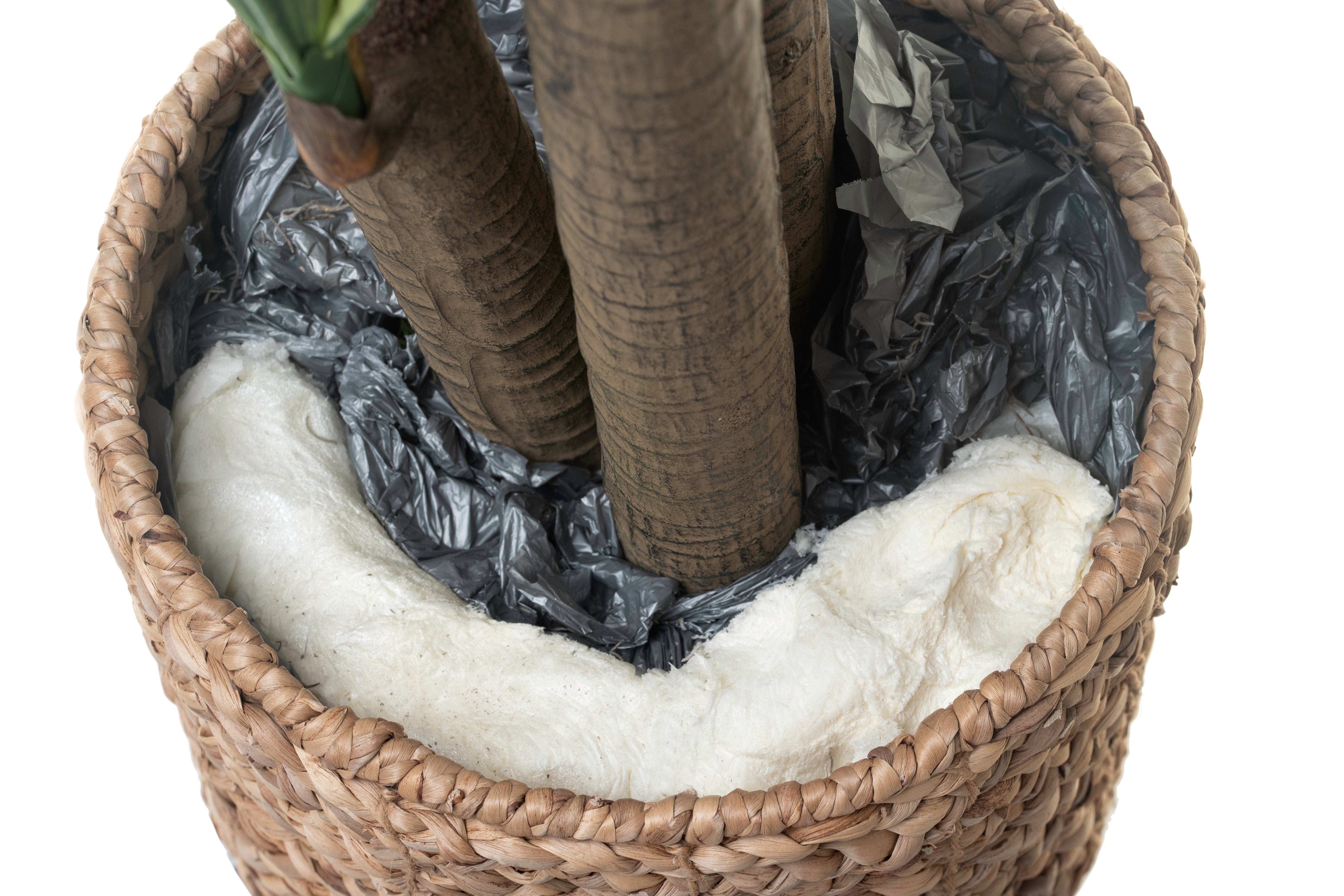 “Basketizing” - Foam with Rock or Moss Covering - Large