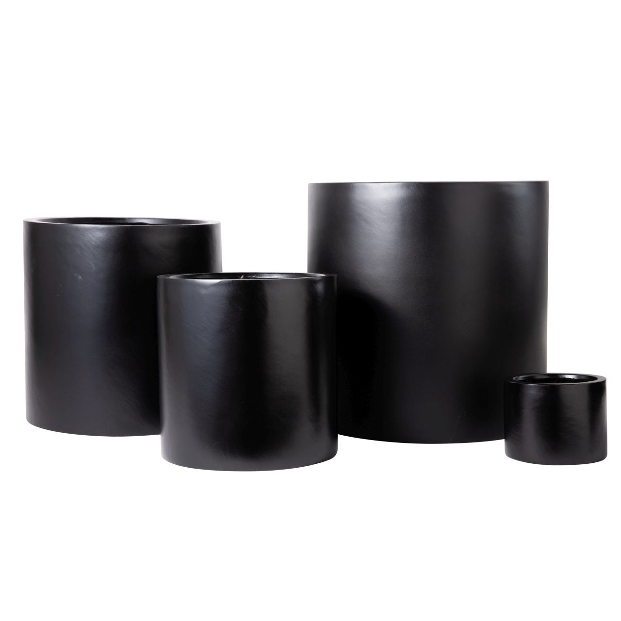 Zander Cylinder Planter-Black  CN1010