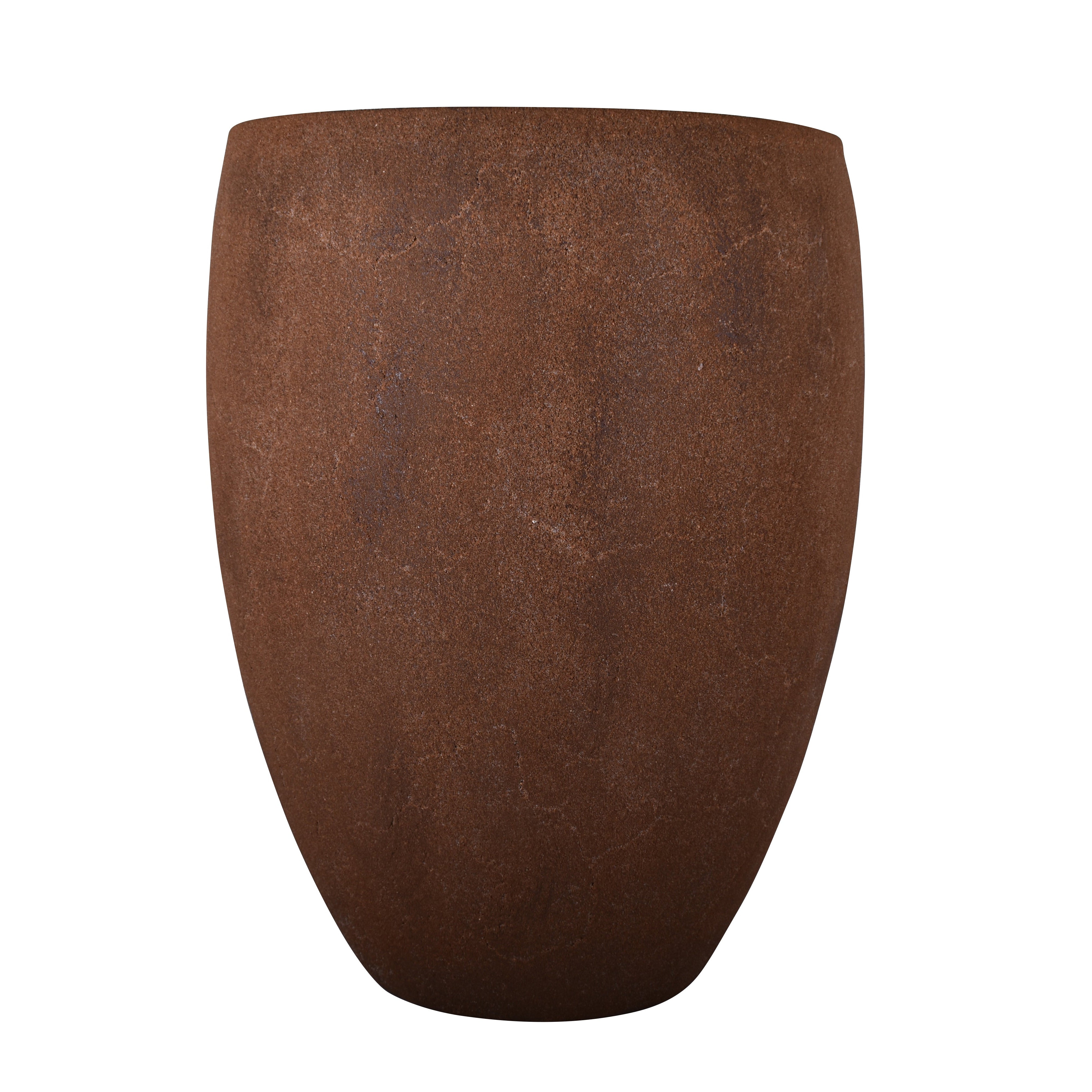 Brindisi Planter Collection- Rust Colored Egg Pot   CN1211