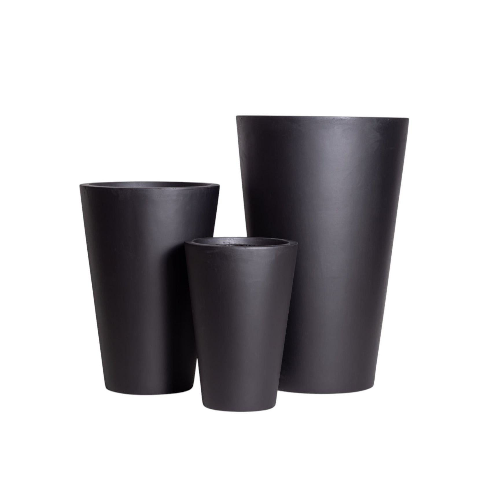 Avalon Planter Collection-Black    CN1235
