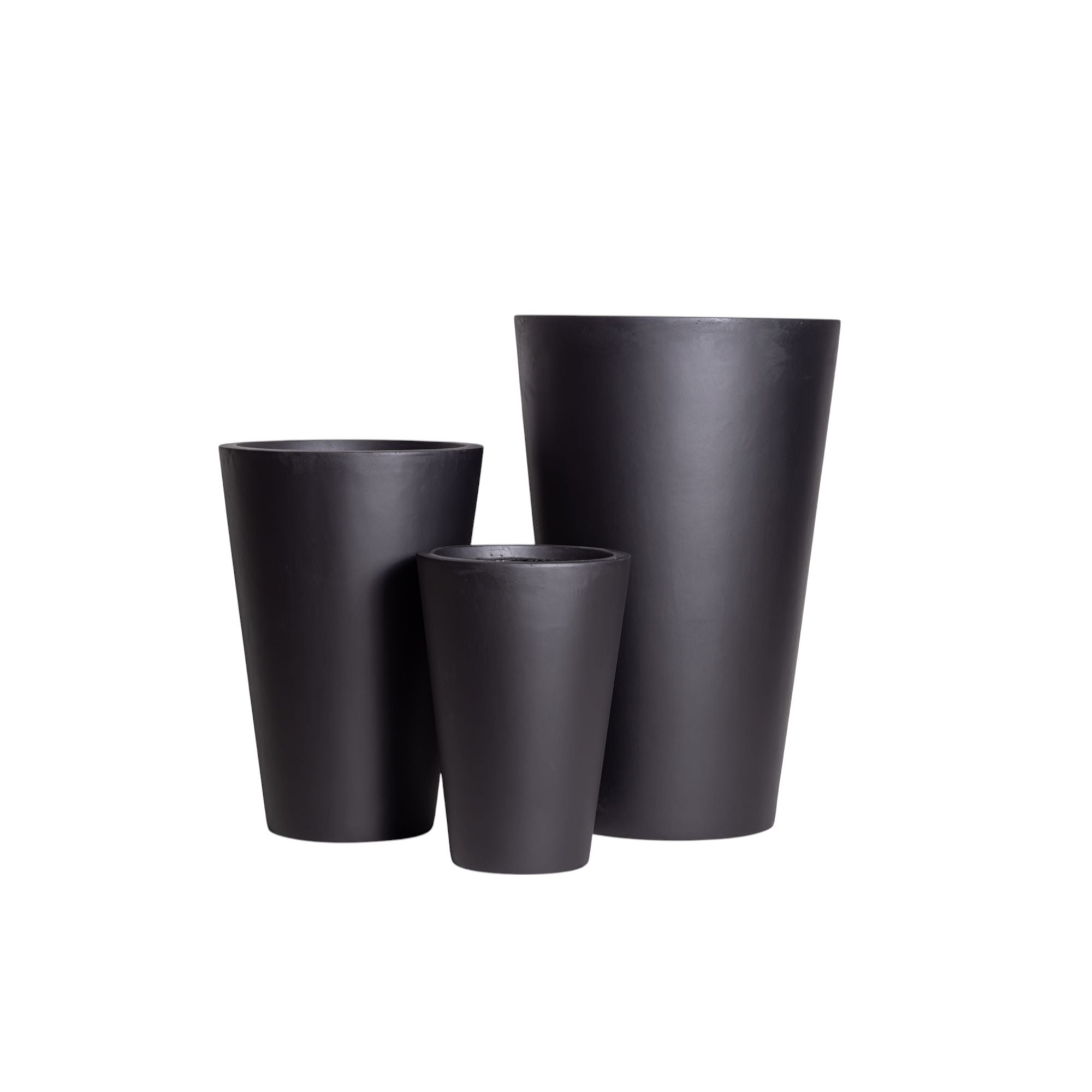 Avalon Planter Collection-Black    CN1235