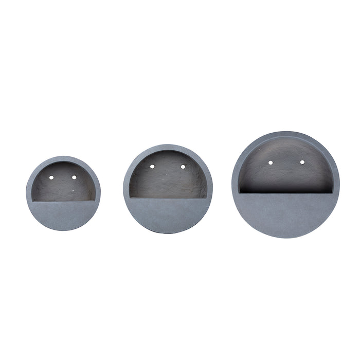 Poppy Wall Planter Collection-Grey     CN1238