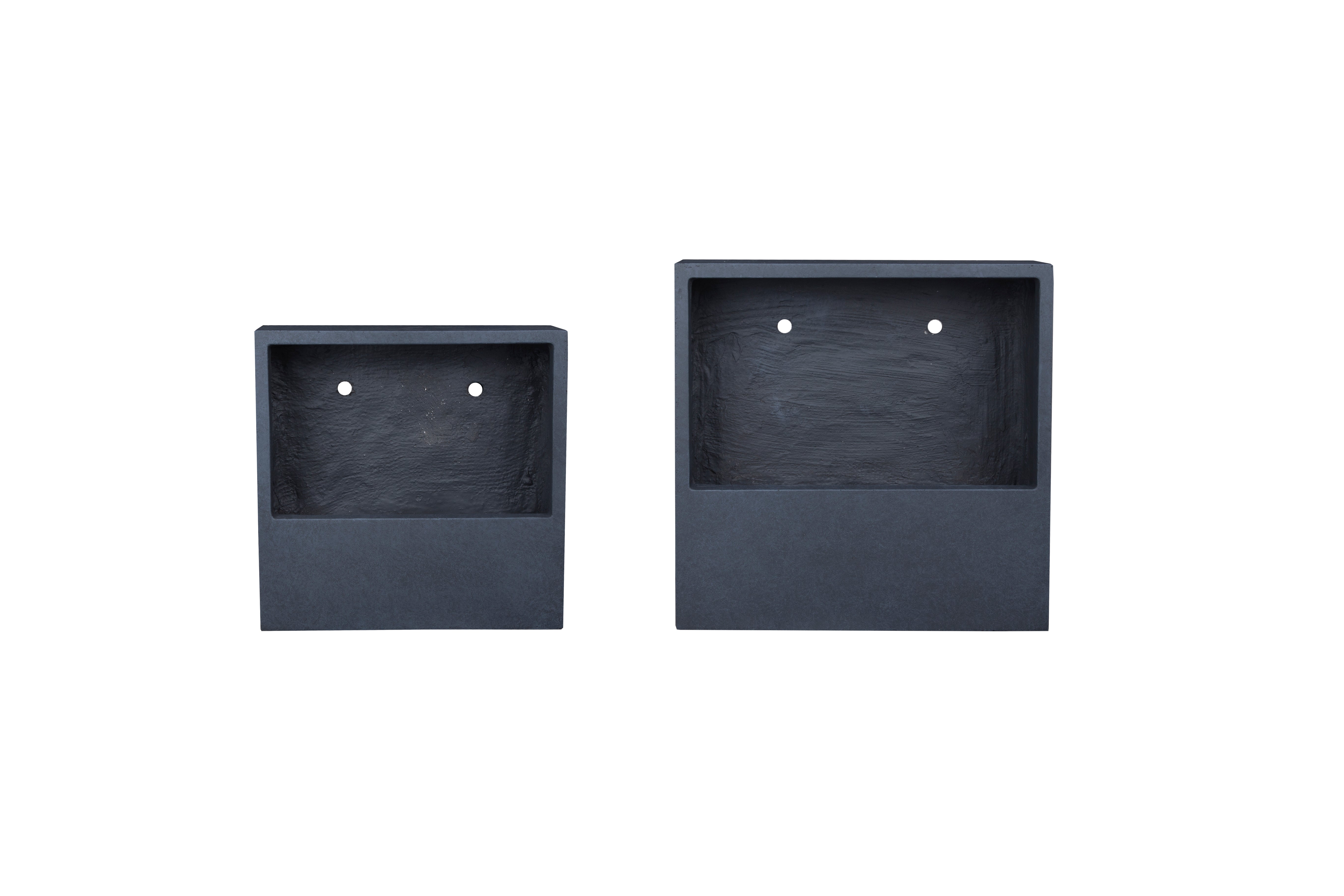 Piper Wall Planter Collection- Square Black    CN1239