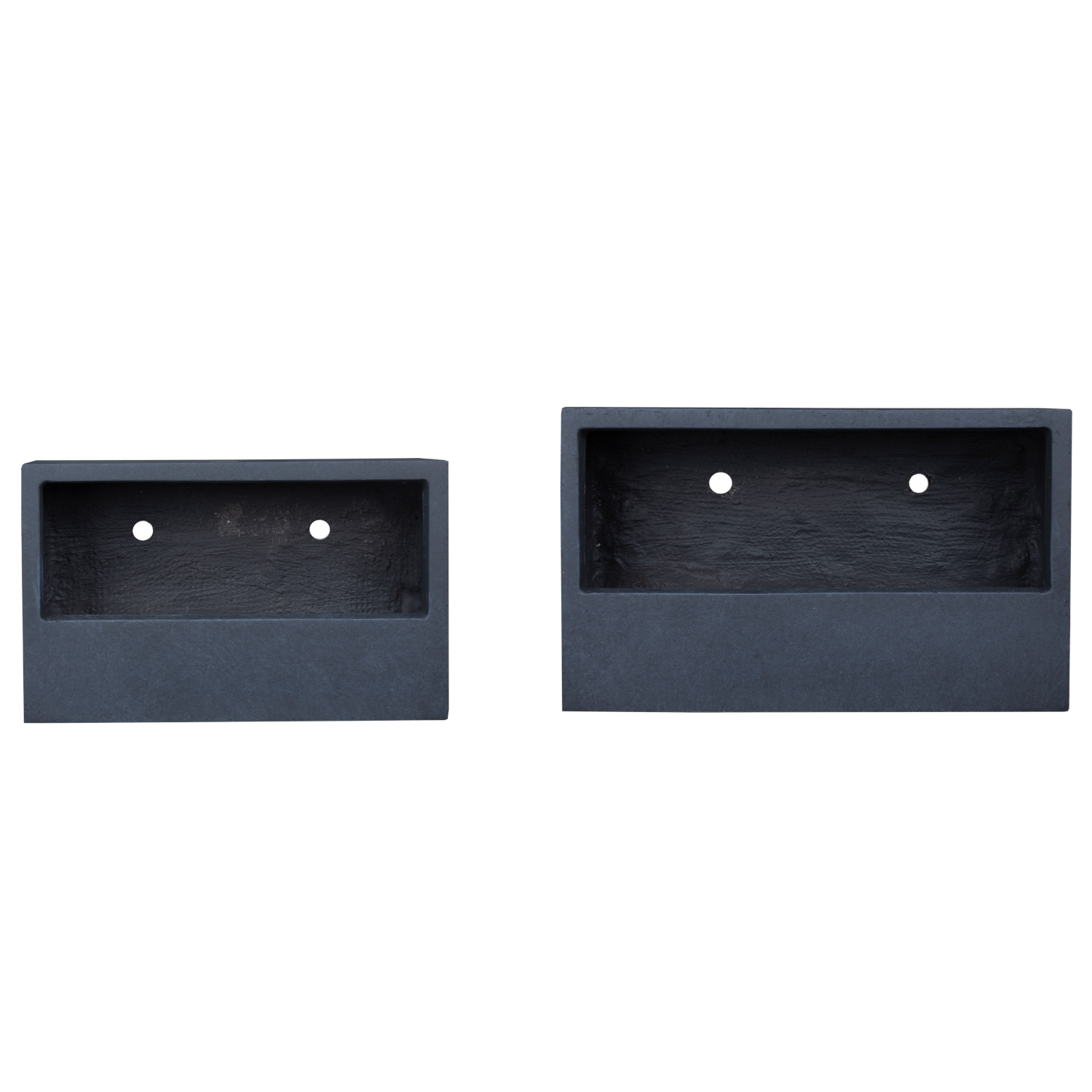 Piper Wall Planter Collection- Rectangle Black      CN1240