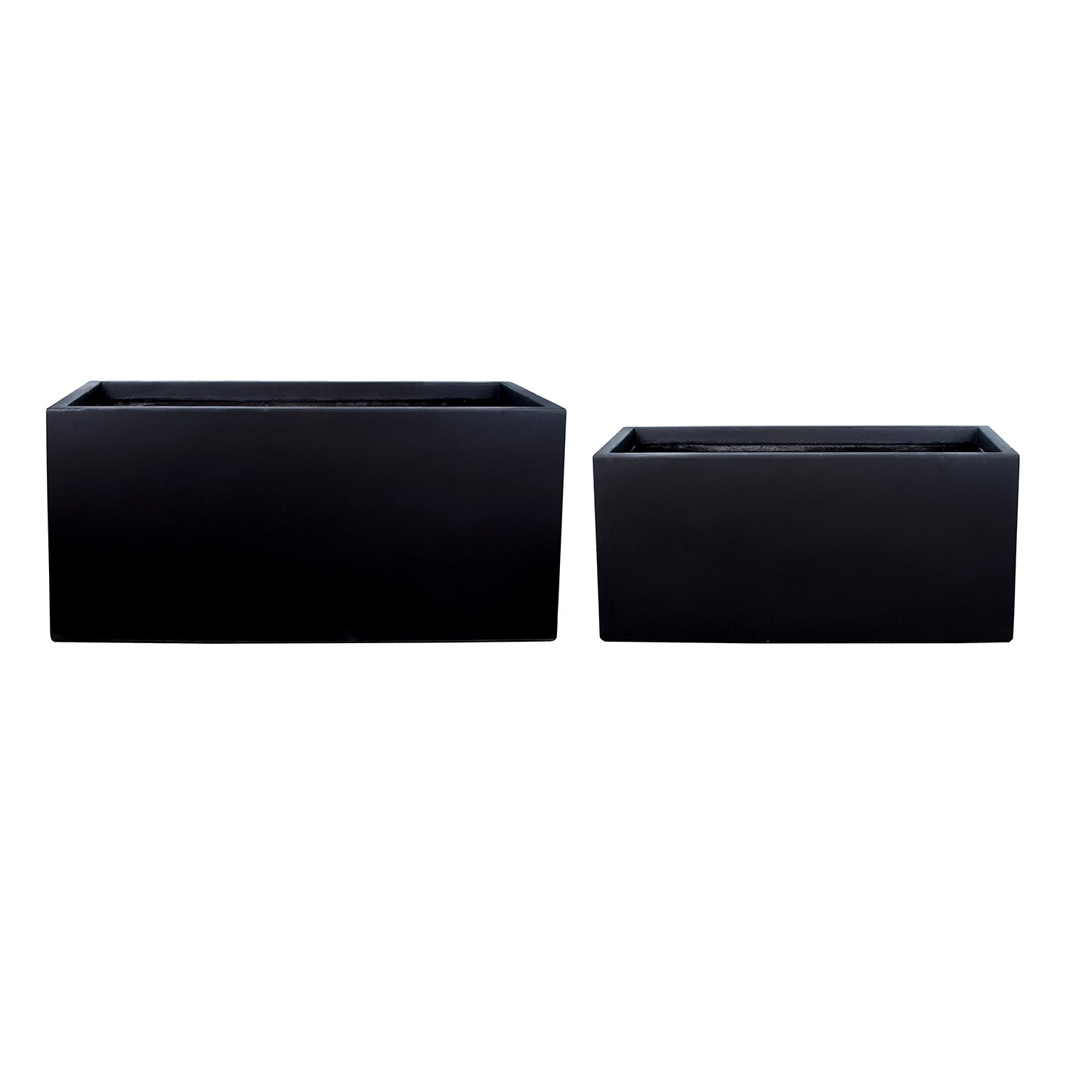 Chelsea Rectangle Floor Planter-Black   CN1242