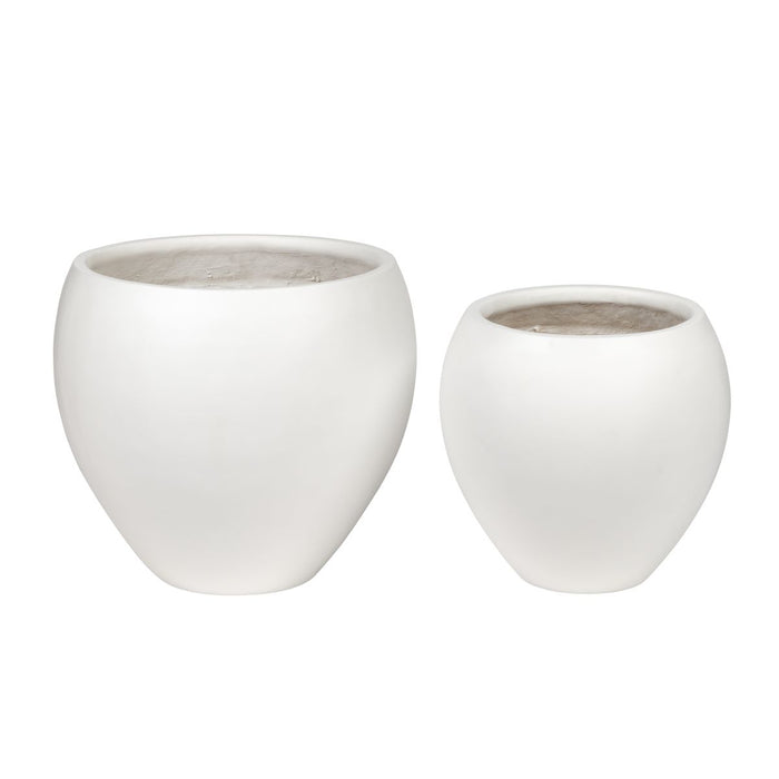 Rotondo Planter Collection-White    CN1256