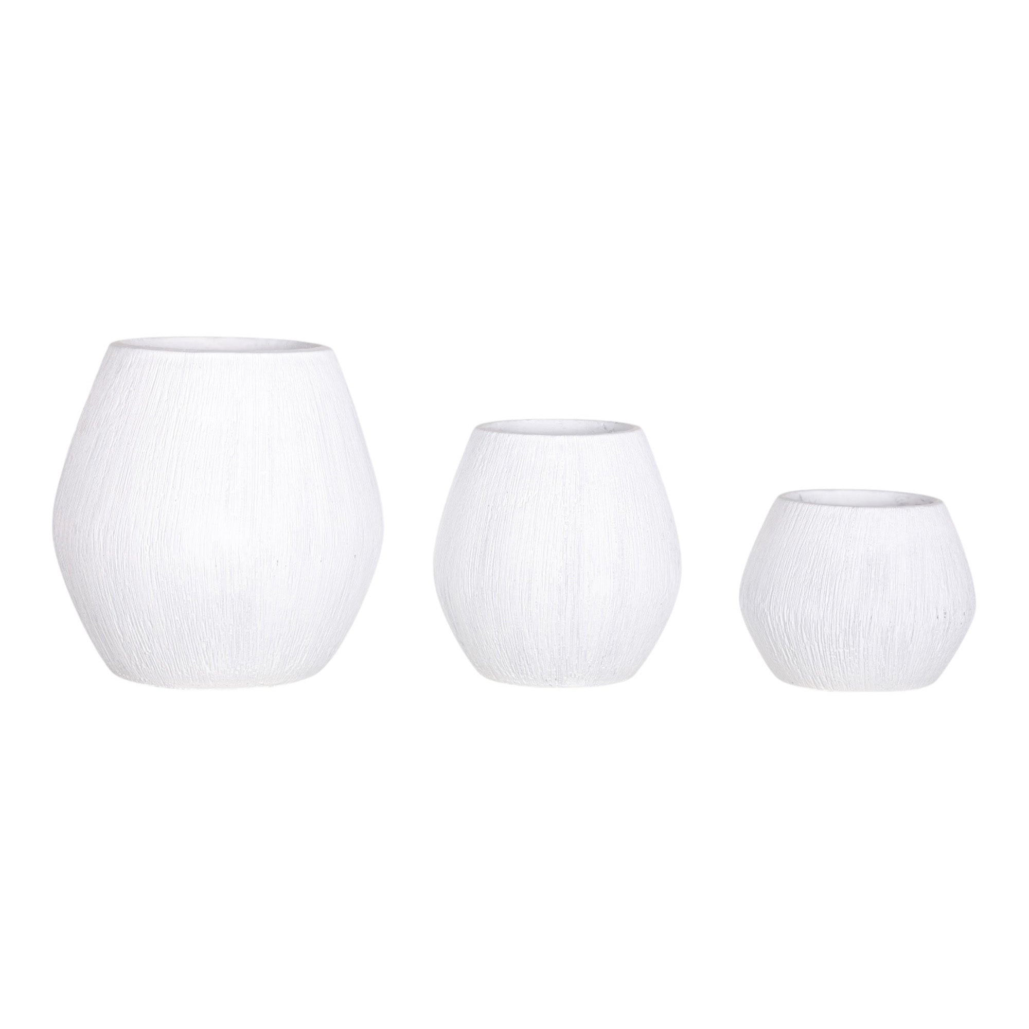 Ava Pot Collection - White CN1295