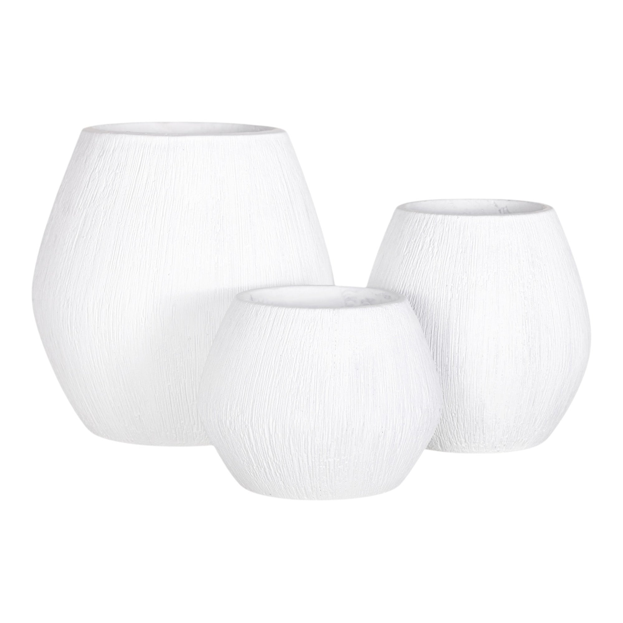 Ava Pot Collection - White CN1295