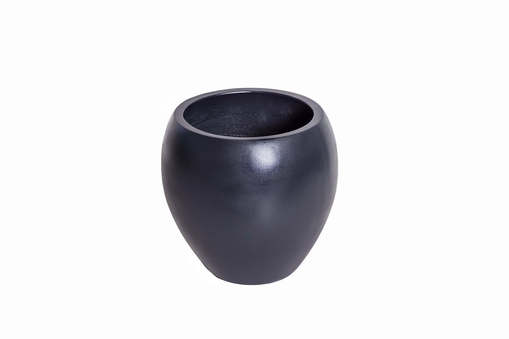Mack Collection Concrete Round Planter - Black    CN1340