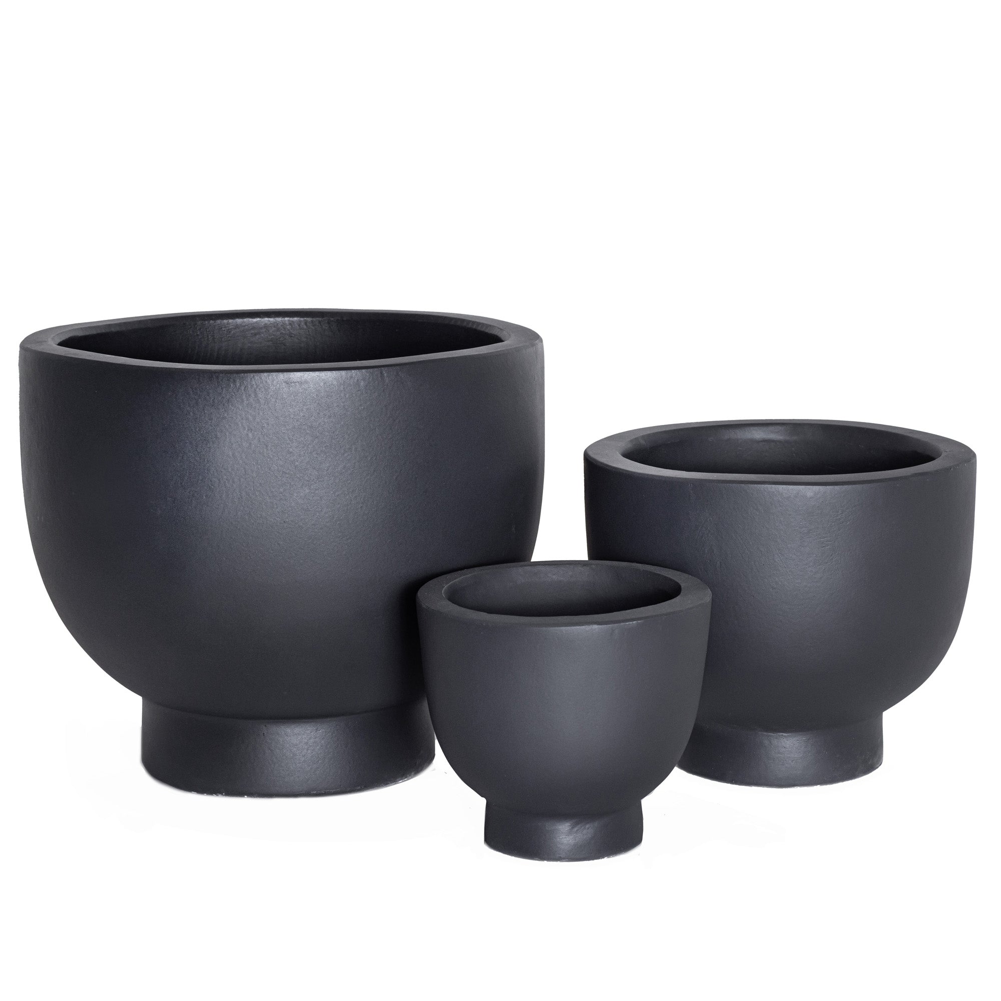 Mack Collection Compote Bowls - Black Concrete  CN1344