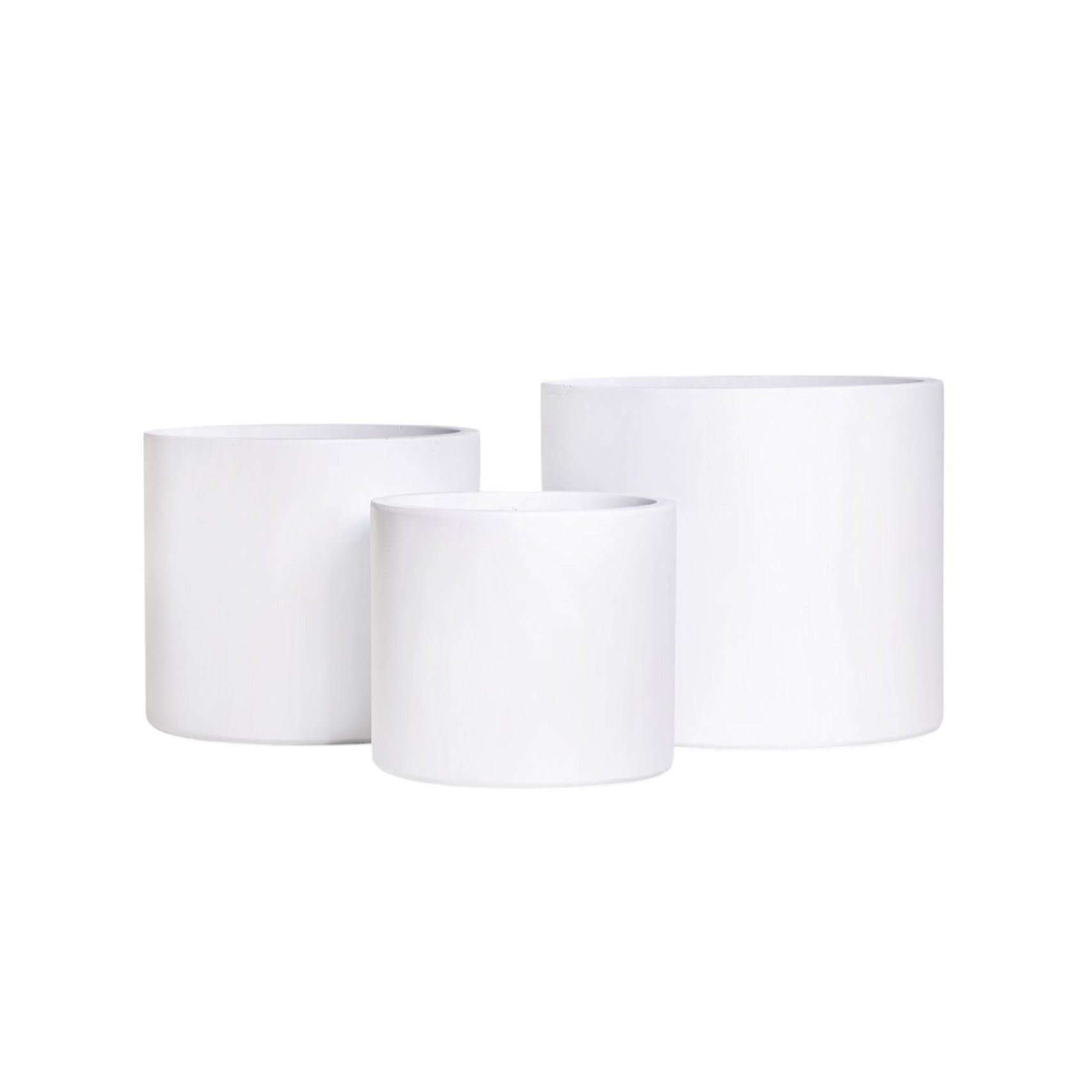 Hudson Collection Floor Planter - White CN1349