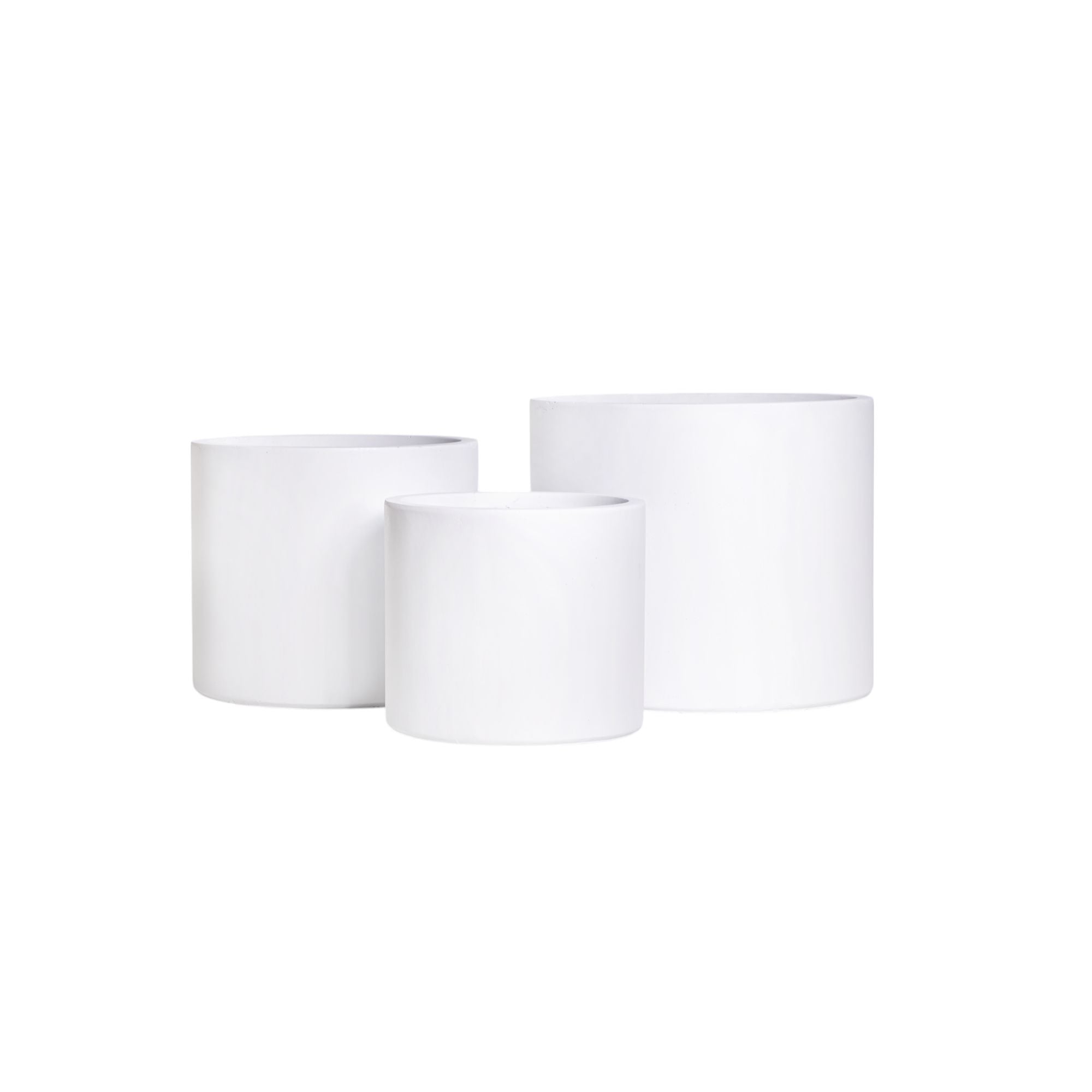 Hudson Collection Floor Planter - White CN1349