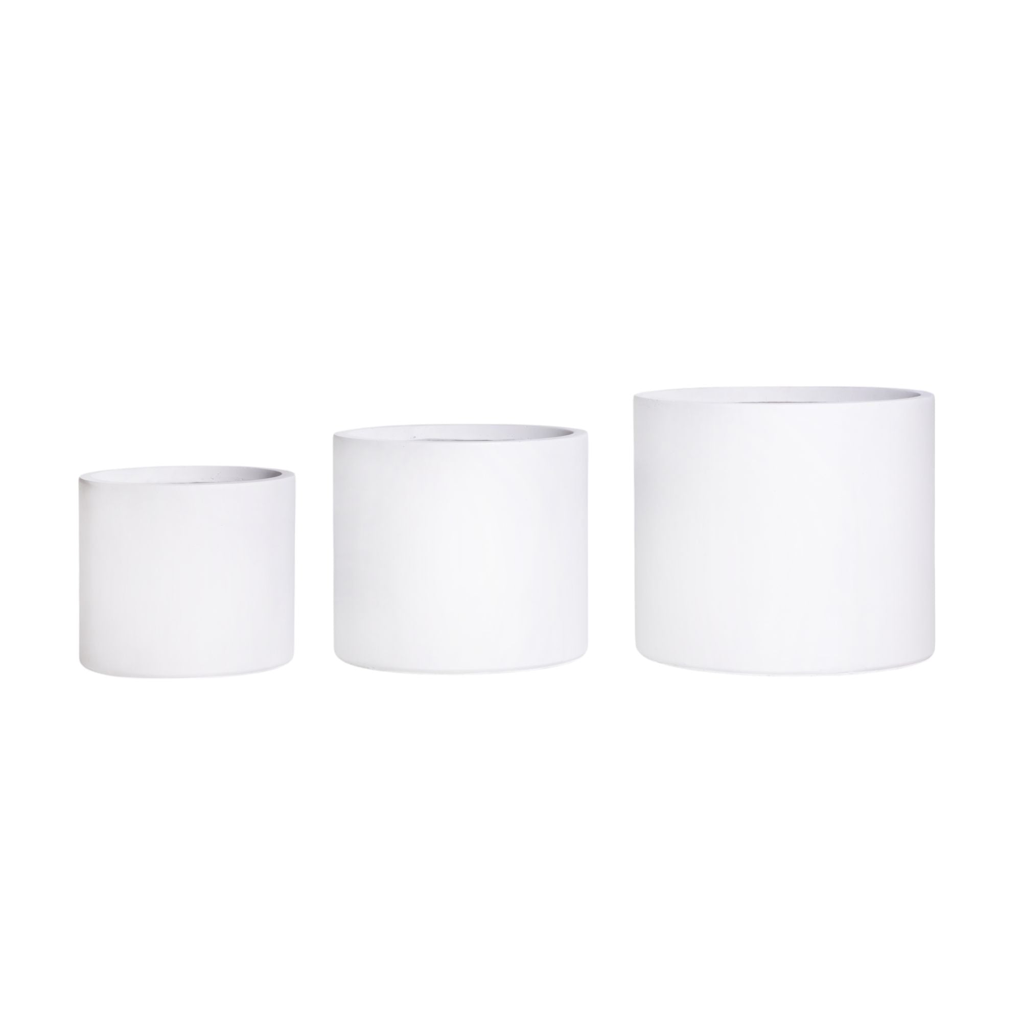Hudson Collection Floor Planter - White CN1349