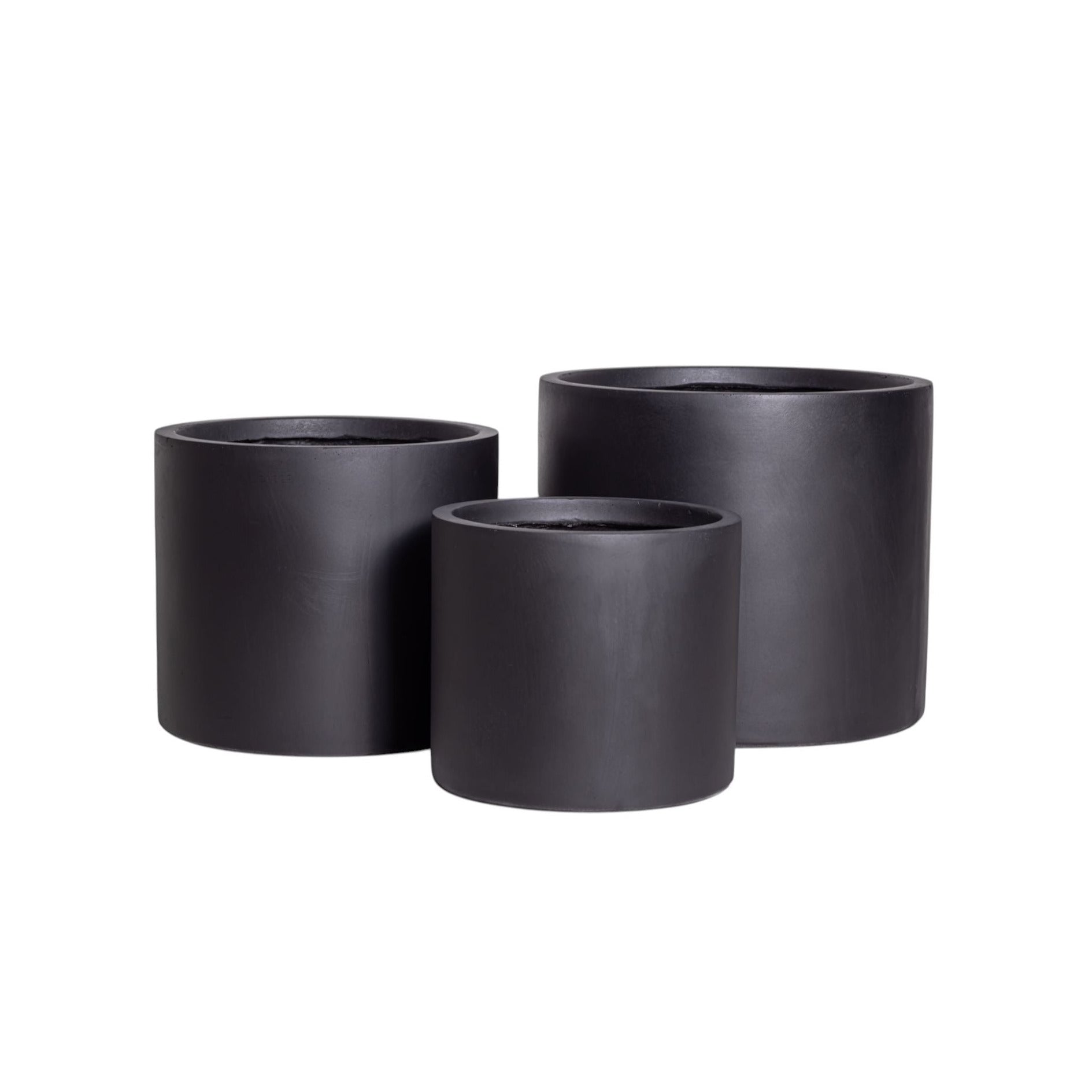 Hudson Collection Floor Planter - Black  CN1350