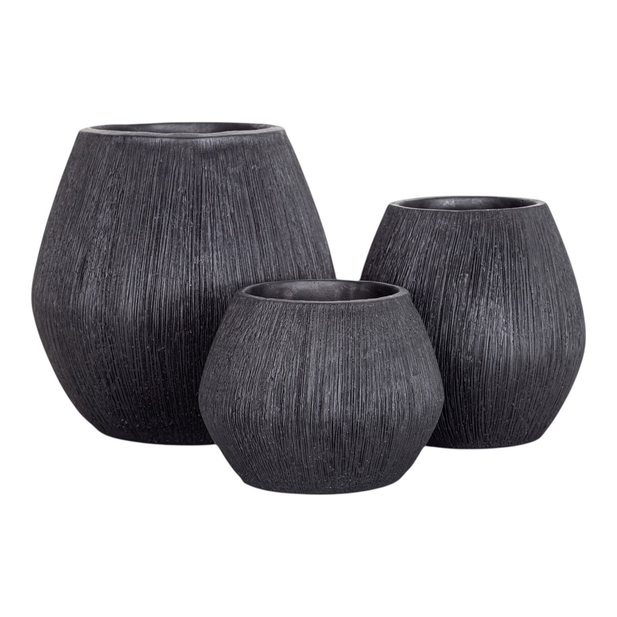 Ava Pot Collection - Black CN1362