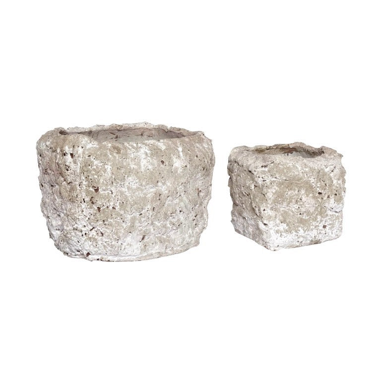 Crux Square Planter Collection - Antique Ivory CN1391