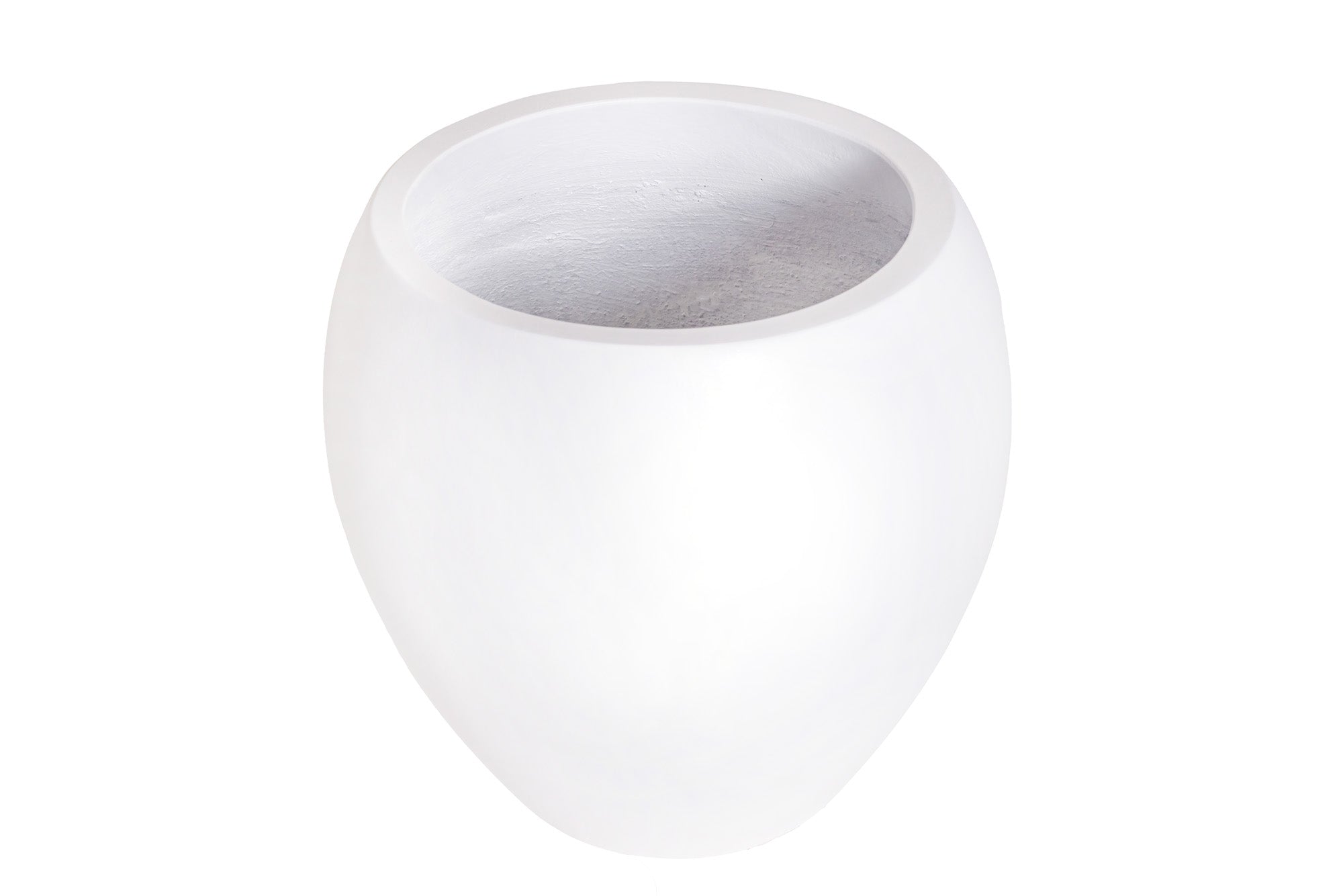 Mack Collection Concrete Round Planters - White    CN1339