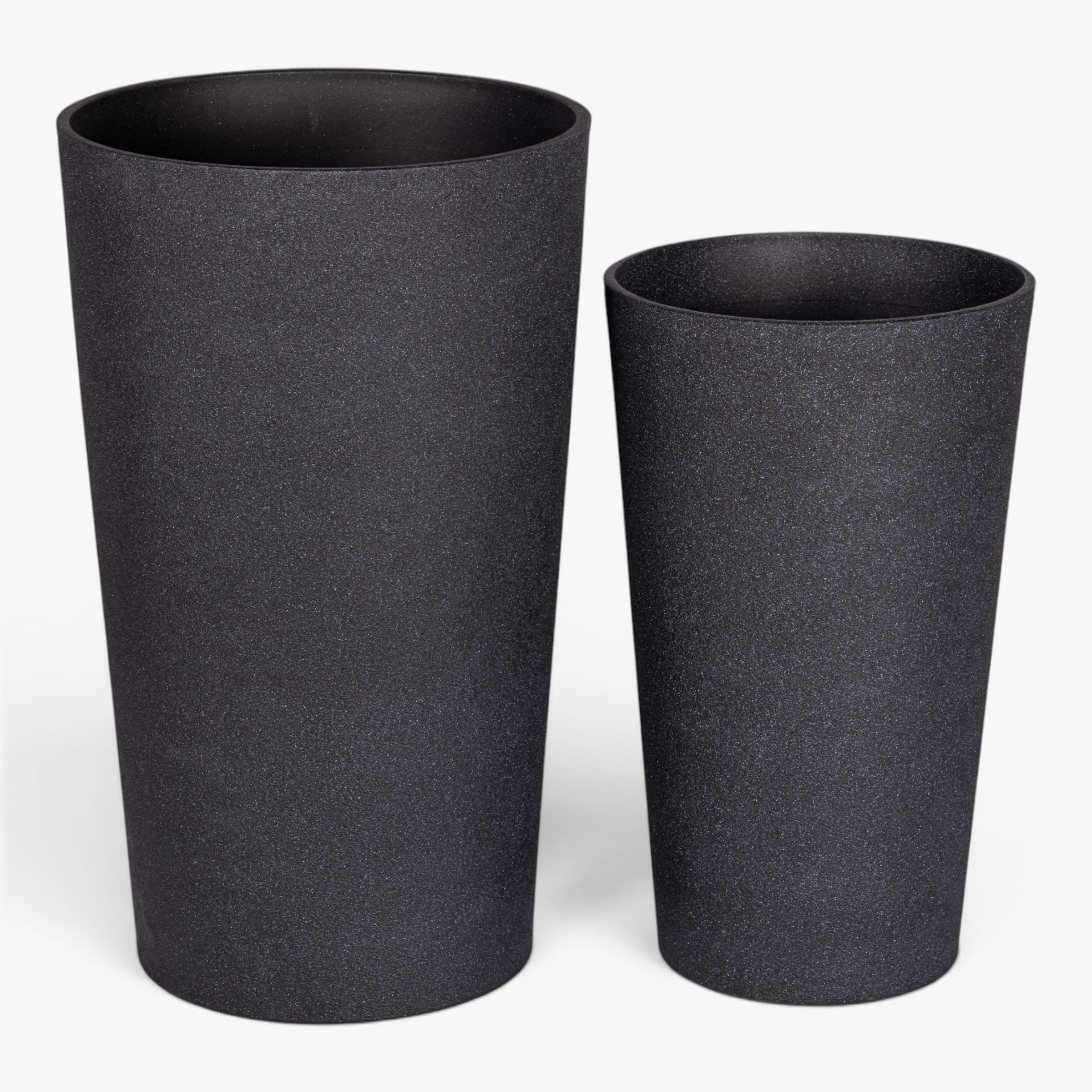 Lester Floor Planter Collection Black   CN1465