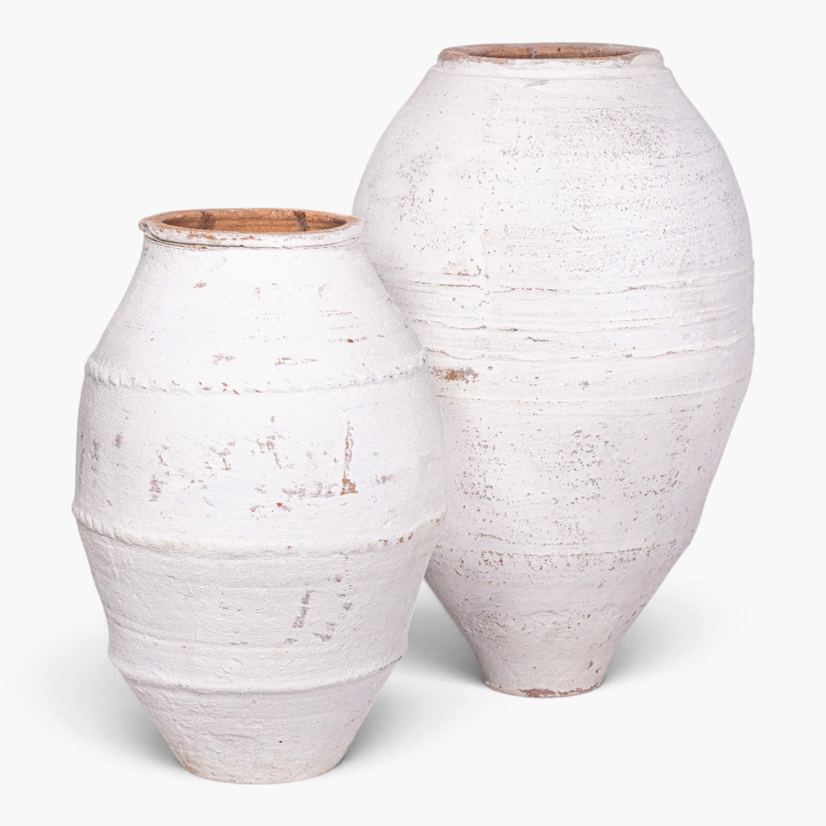 Turkish Olive Pot | Vintage White