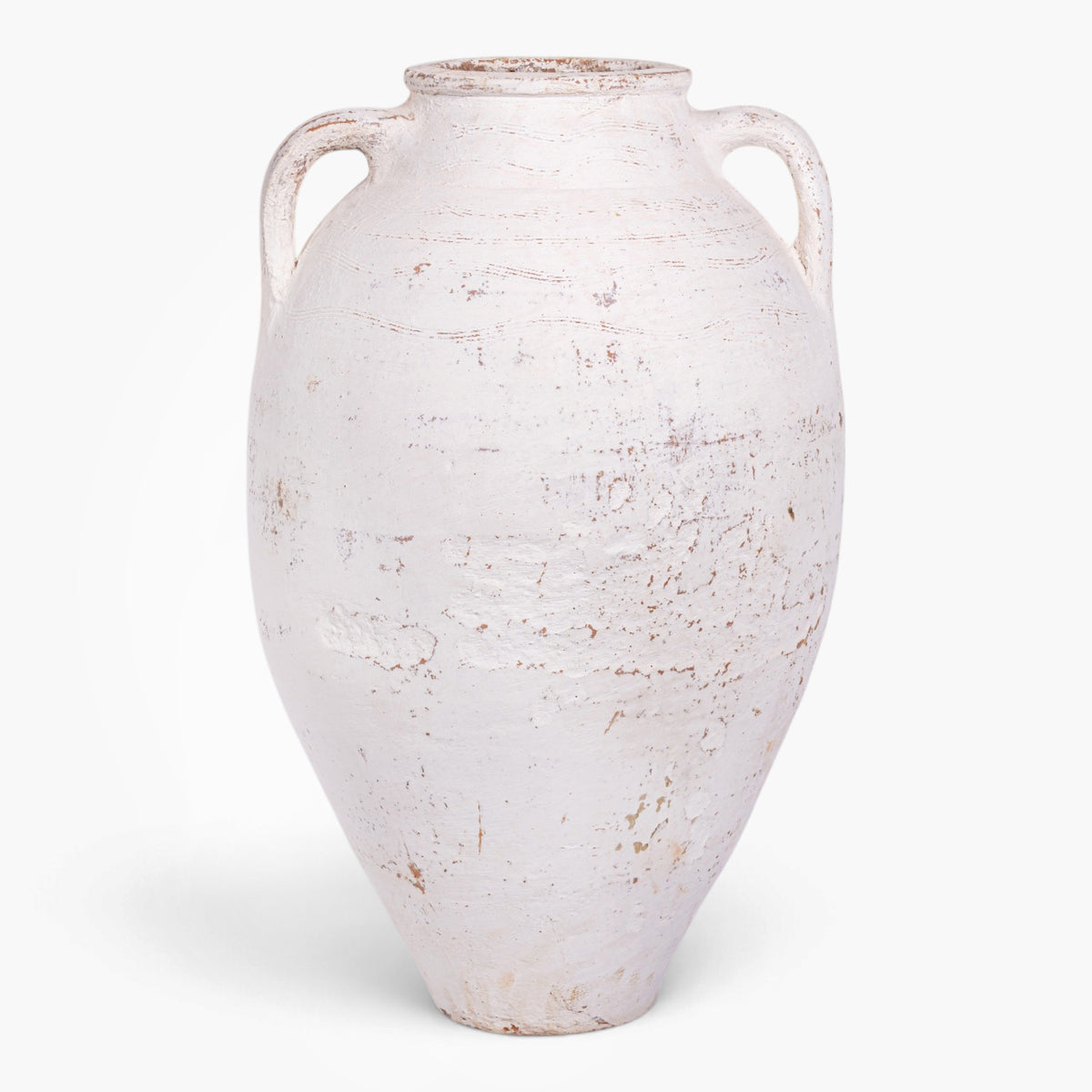 Turkish Olive Pot | Vintage White